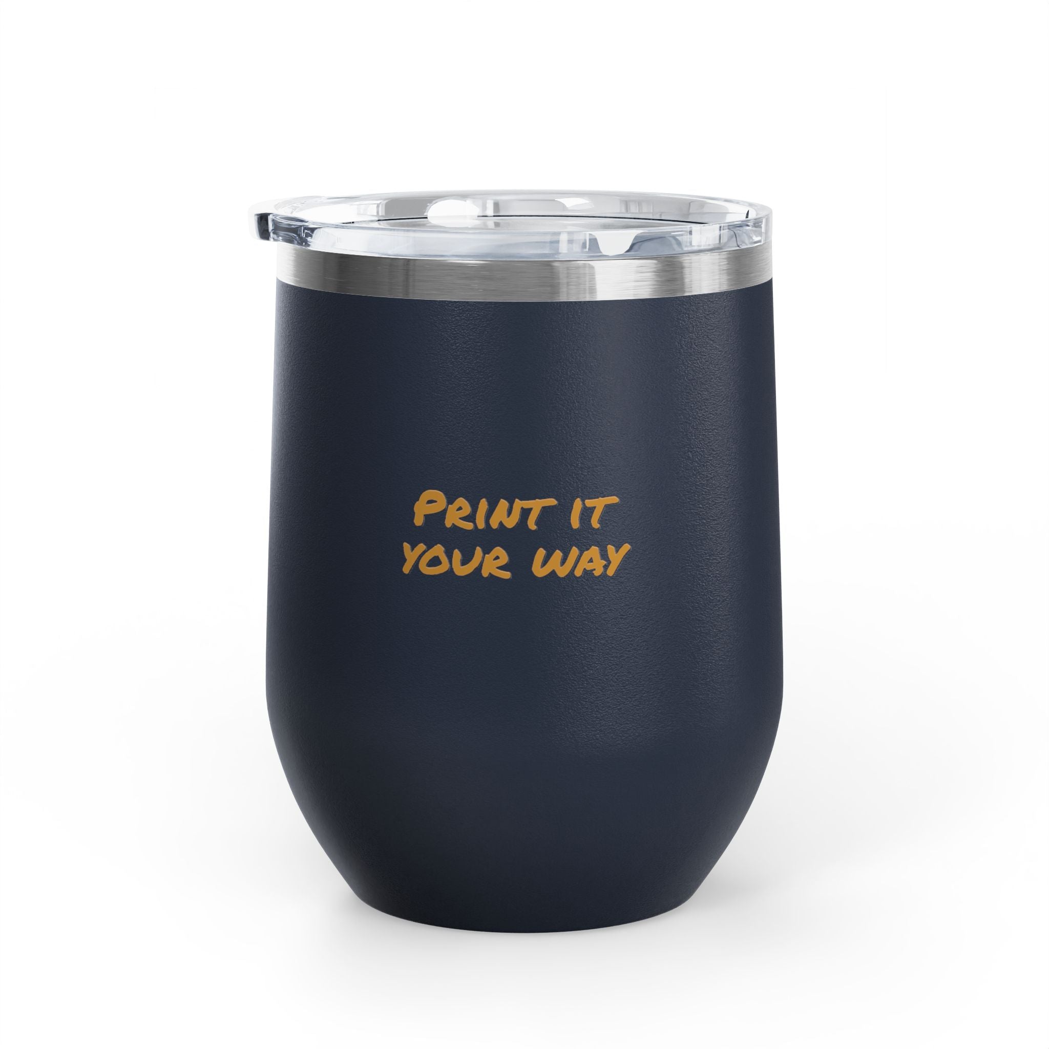 Gold Bear Hug Wine Tumbler 12oz | Insulated Stainless Steel with Lid