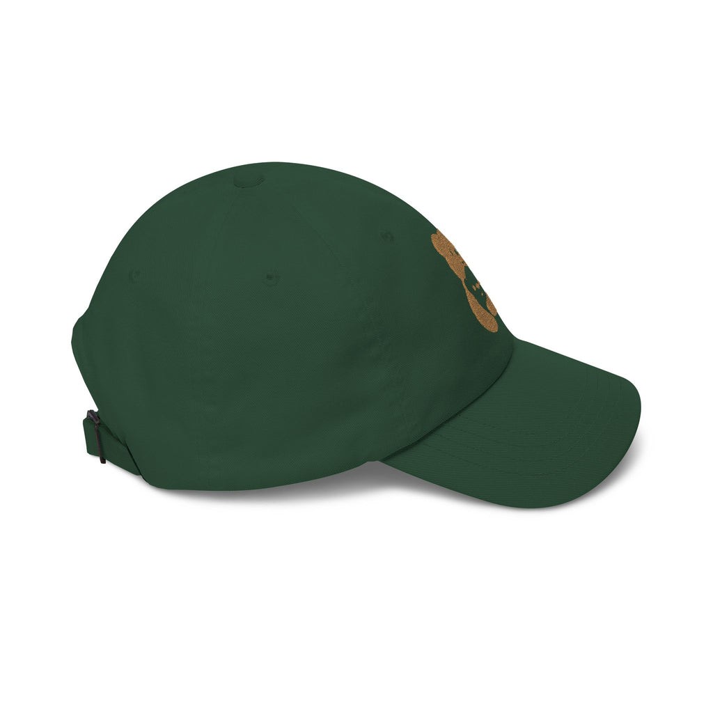Gold Bear Hug Embroidered Dad Hat | Premium Classic Cap
