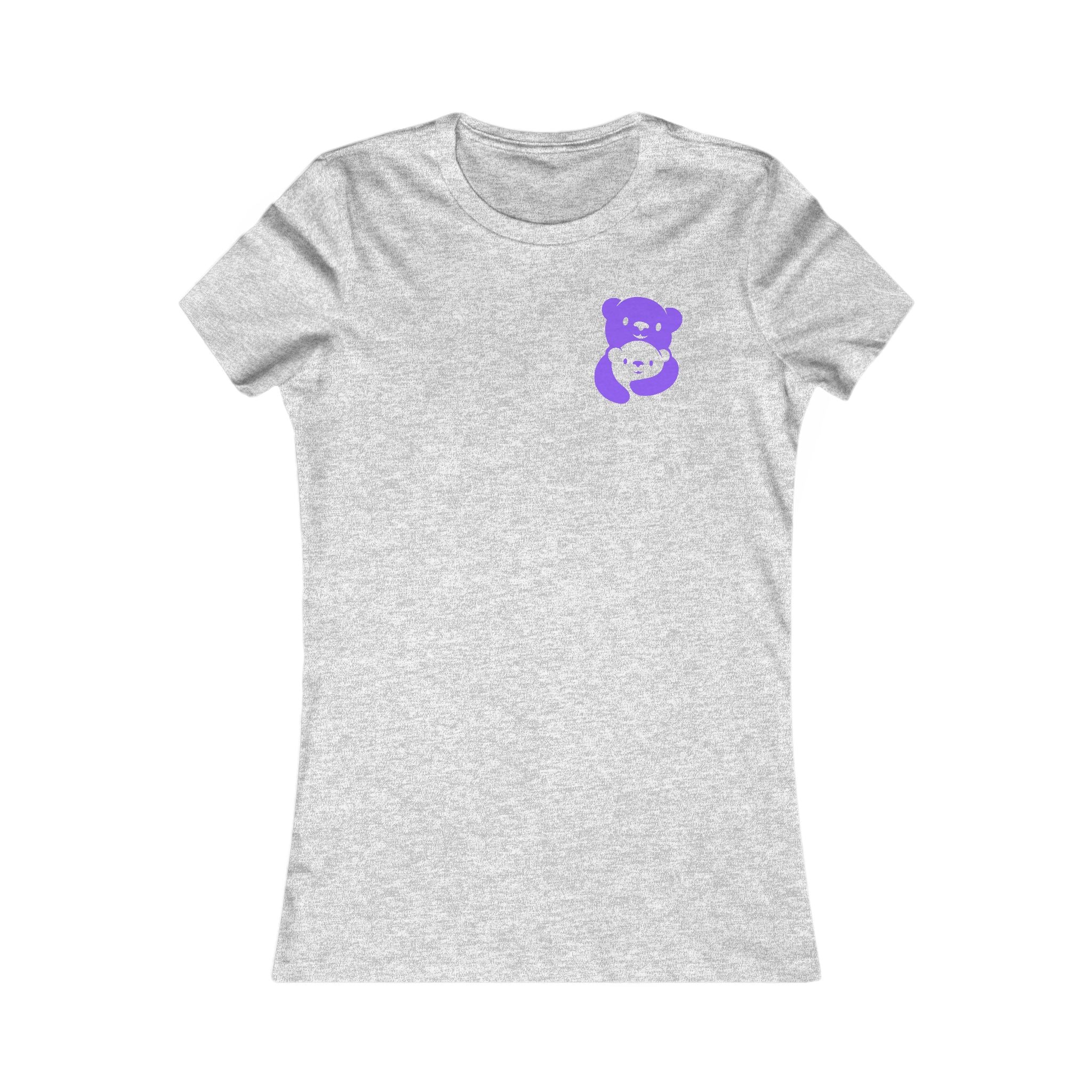 Purple Bear Hug Women's Tee | Fitted Favorite Tee for Moms
