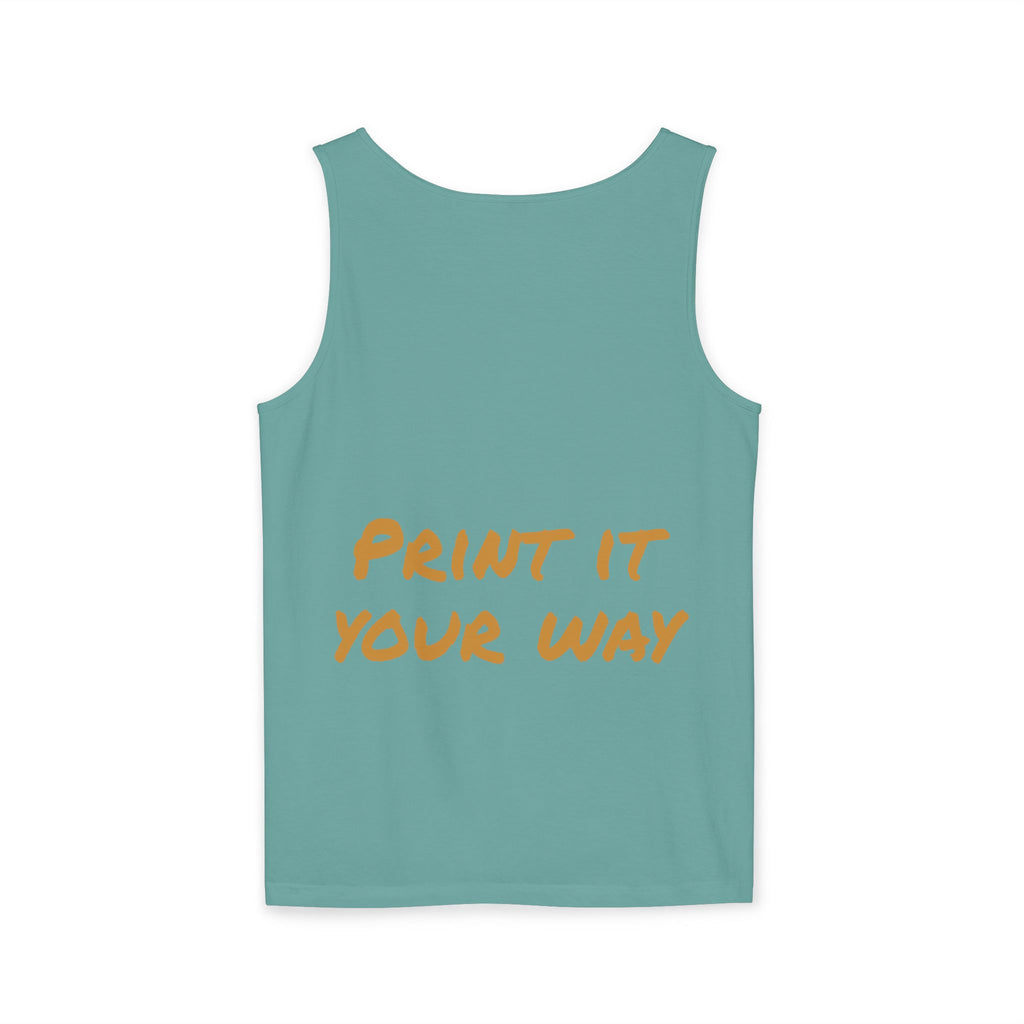 Gold Bear Unisex Tank Top | Premium Heavyweight Garment-Dyed