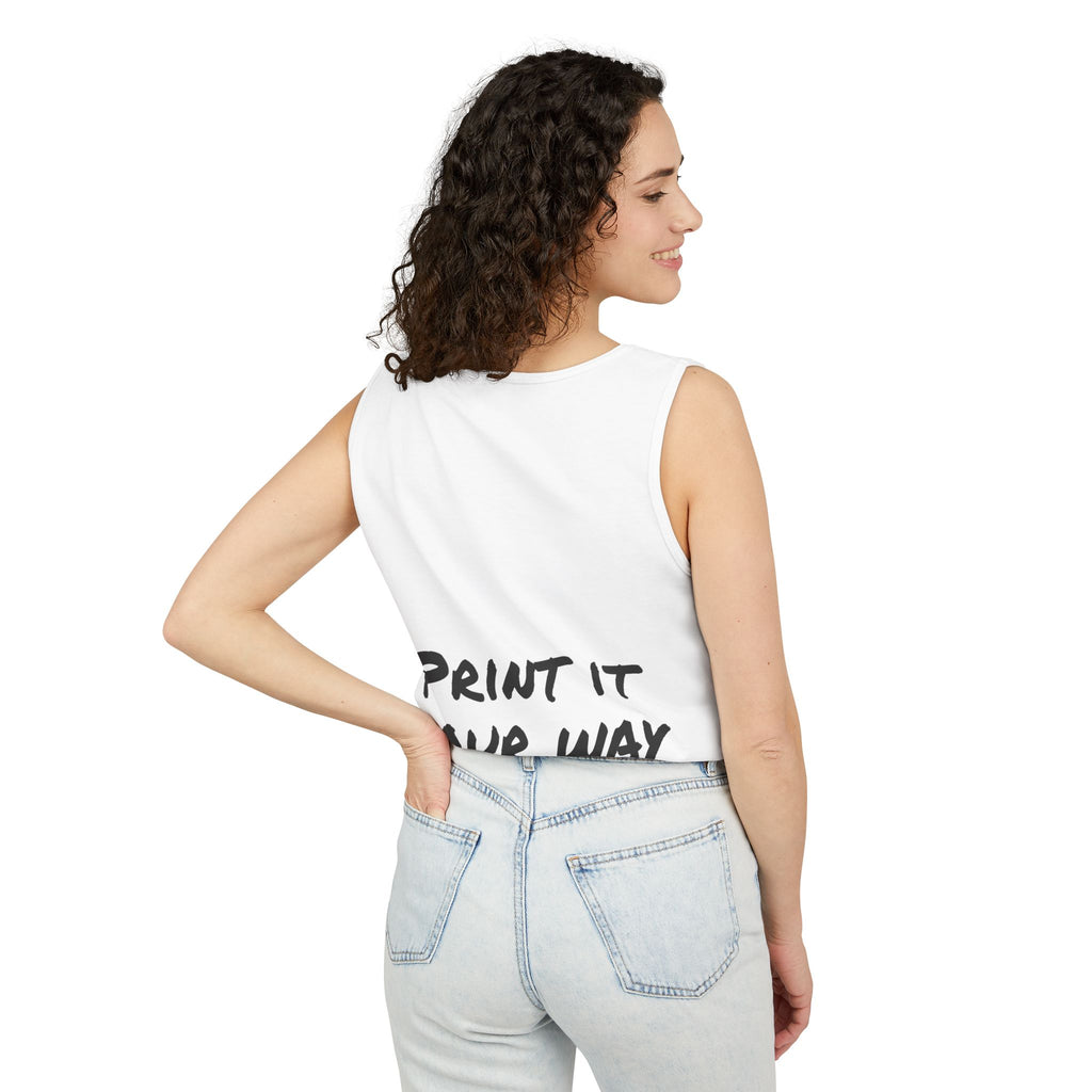 Black Bear Hug Unisex Tank Top | Premium Heavyweight Garment-Dyed