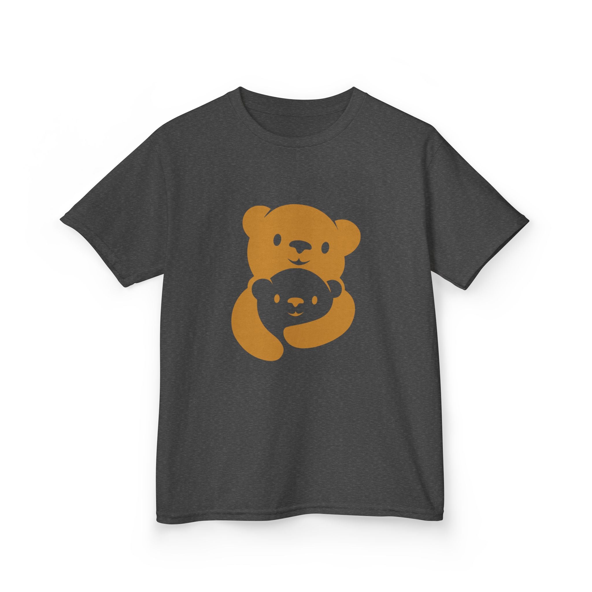 Gold Bear Hug Kids T-Shirt | Premium Heavy Cotton Youth Tee