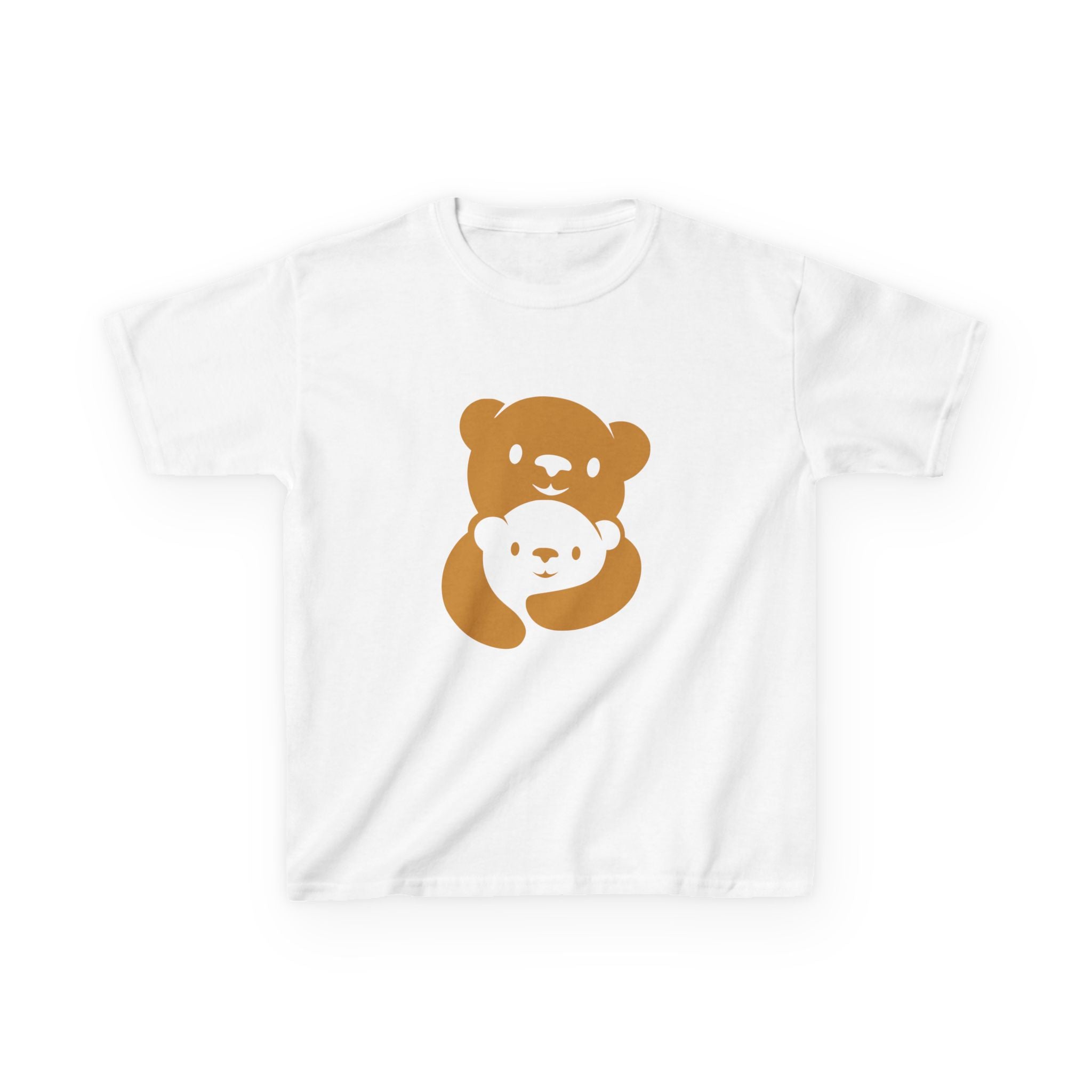 Gold Bear Hug Kids T-Shirt | Premium Heavy Cotton Youth Tee