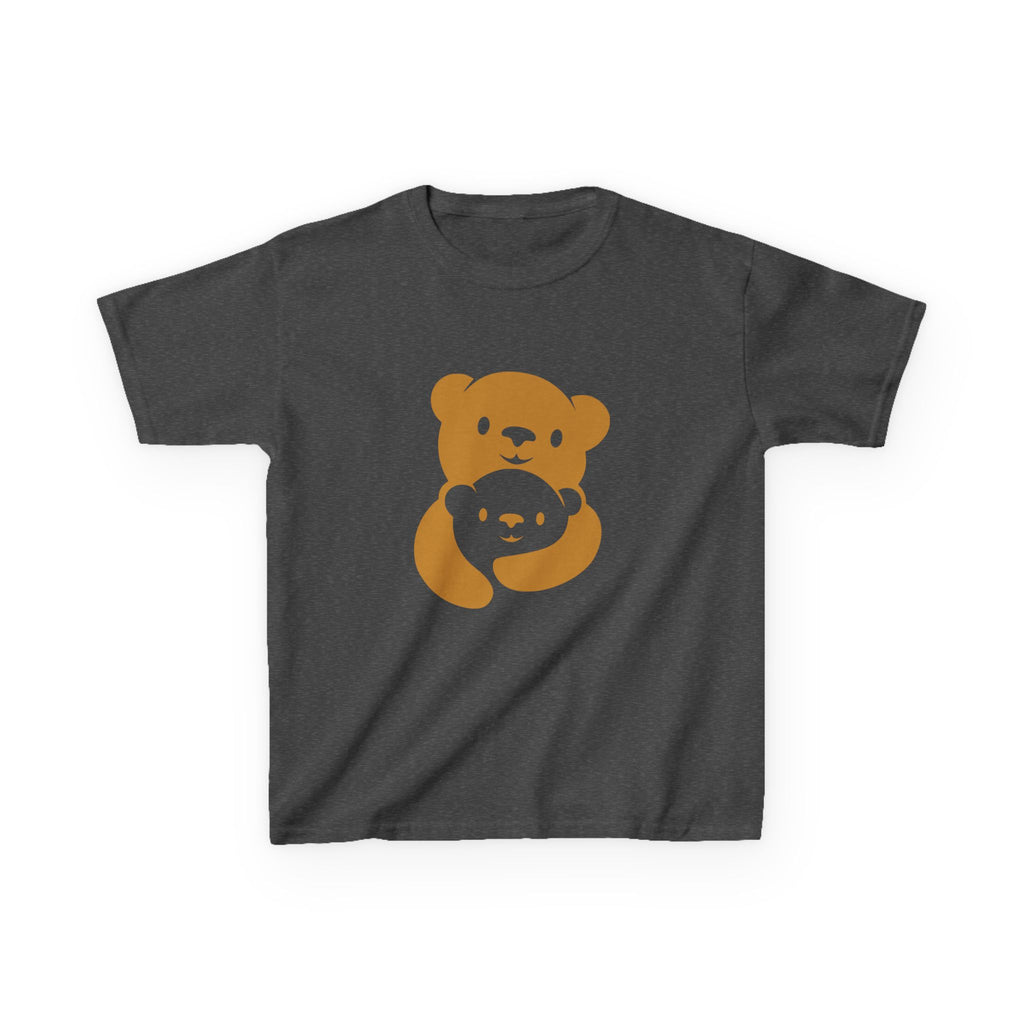 Gold Bear Hug Kids T-Shirt | Premium Heavy Cotton Youth Tee