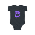 Purple Bear Hug Infant Bodysuit | Bold Soft Cotton Baby Onesie