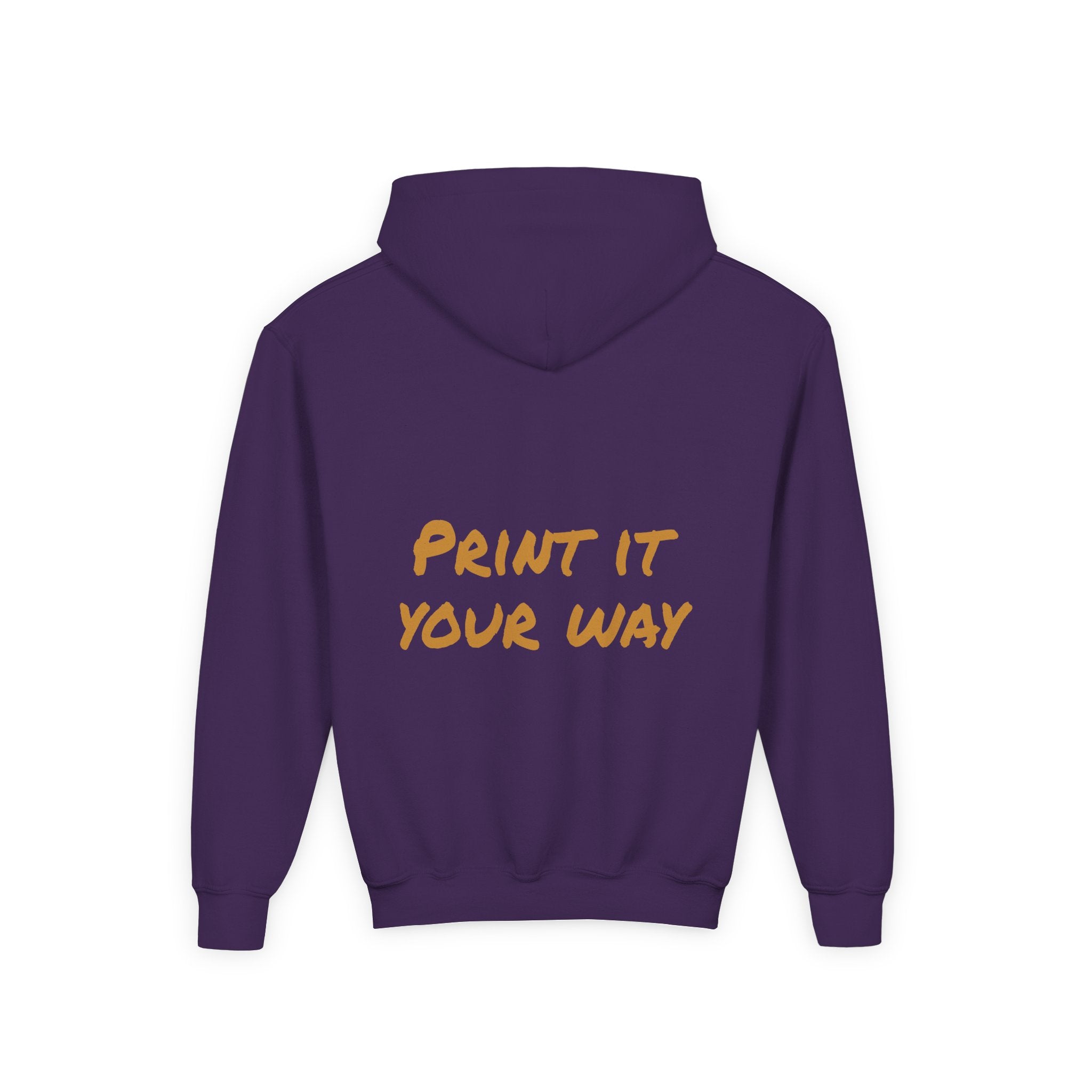 Gold Bear Hug Youth Hoodie | Premium Heavy Blend Hooded Sweatshirt