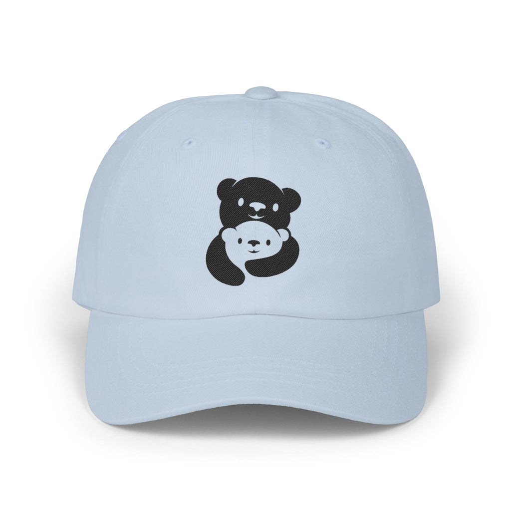 Black Bear Hug Embroidered Hat