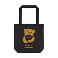 Gold Bear Hug Cotton Tote Bag | Premium Heavy-Weight Canvas Tote