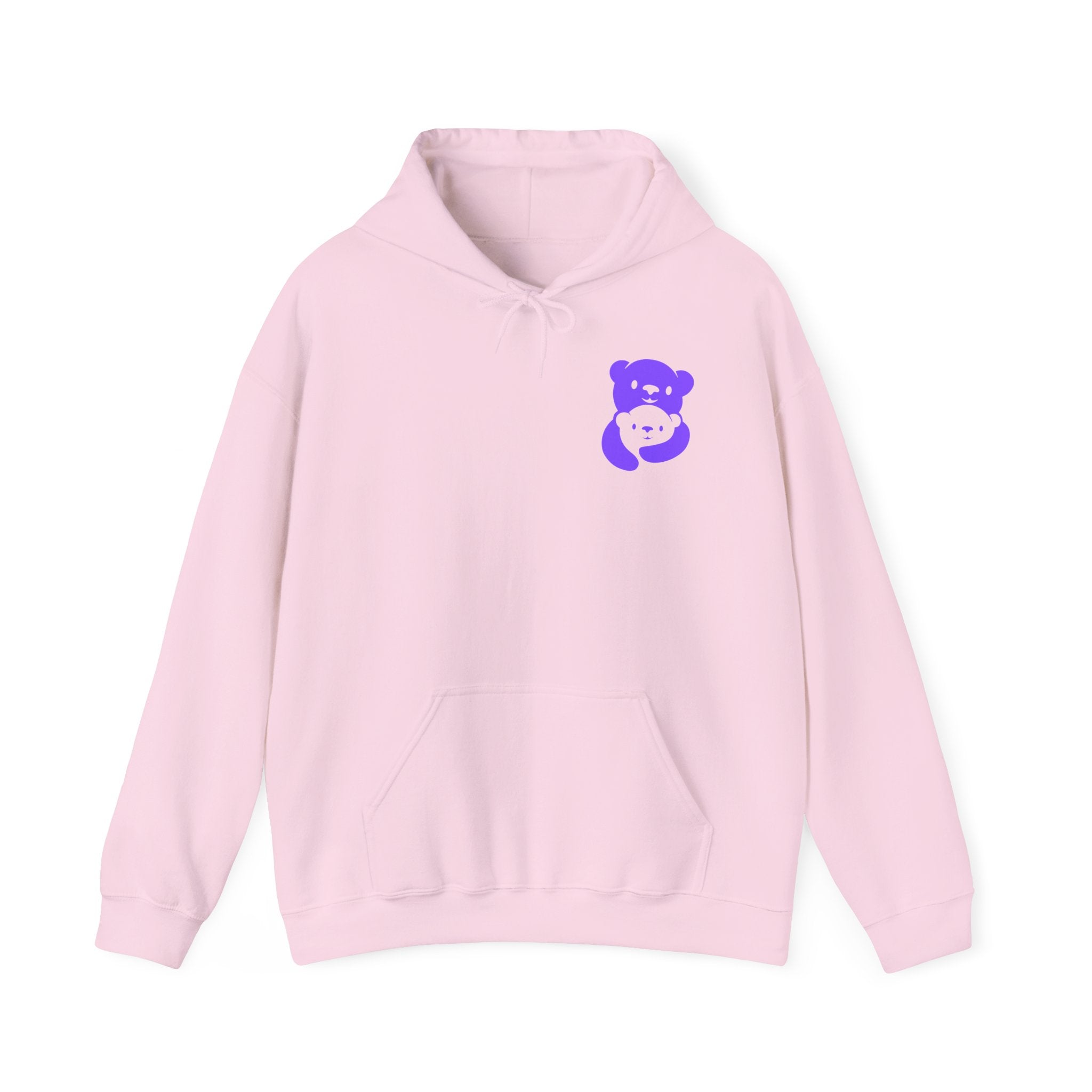 Purple Bear Hug Hoodie | Bold Family Favorite