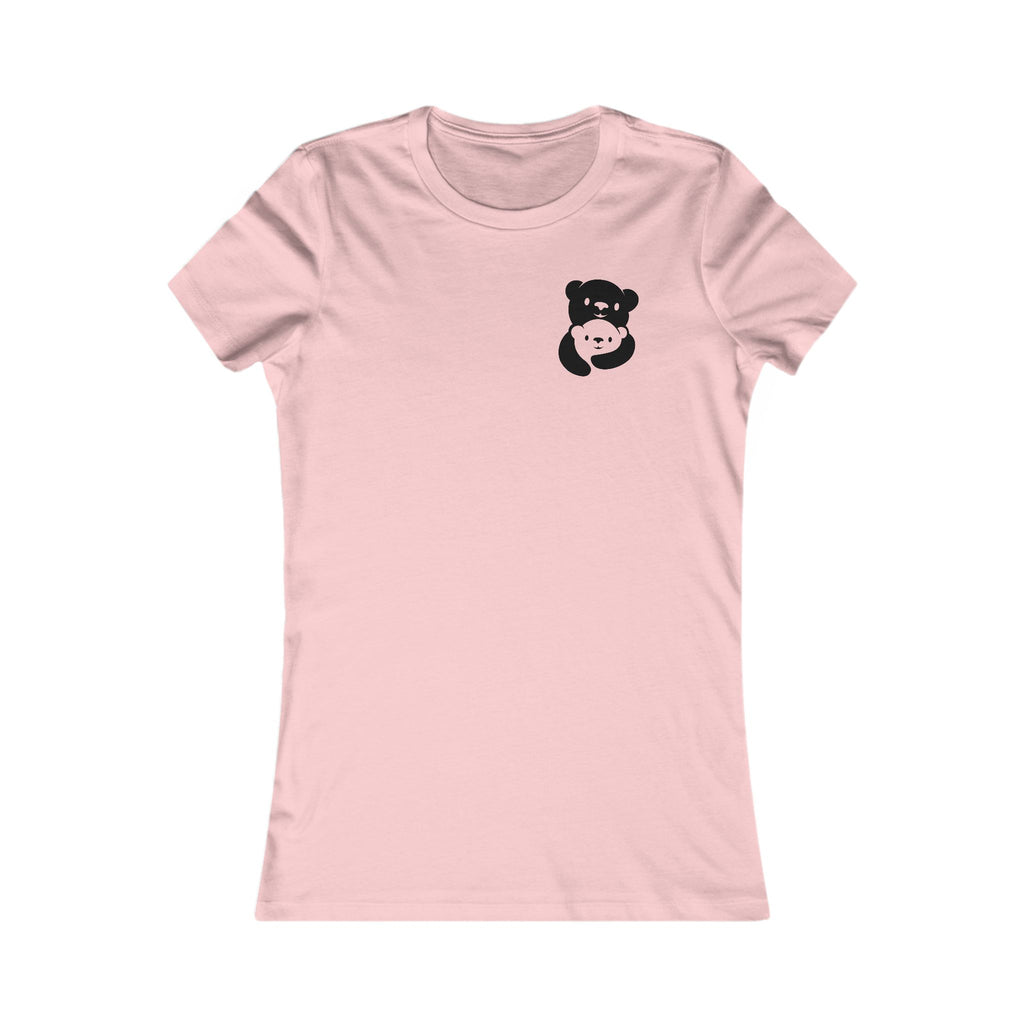 Black Bear Hug Women's Tee | Fitted Favorite Tee for Moms