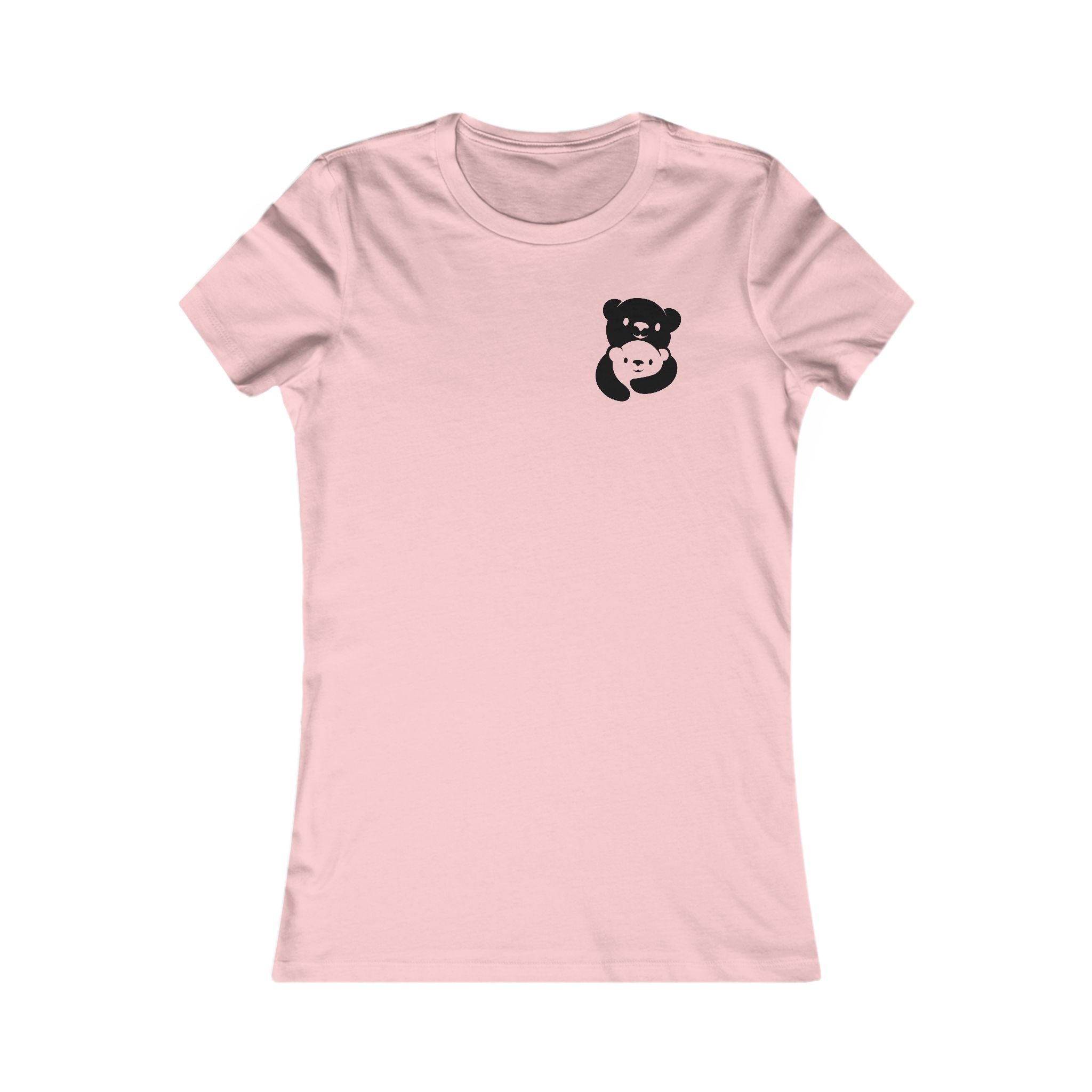 Black Bear Hug Women's Tee | Fitted Favorite Tee for Moms