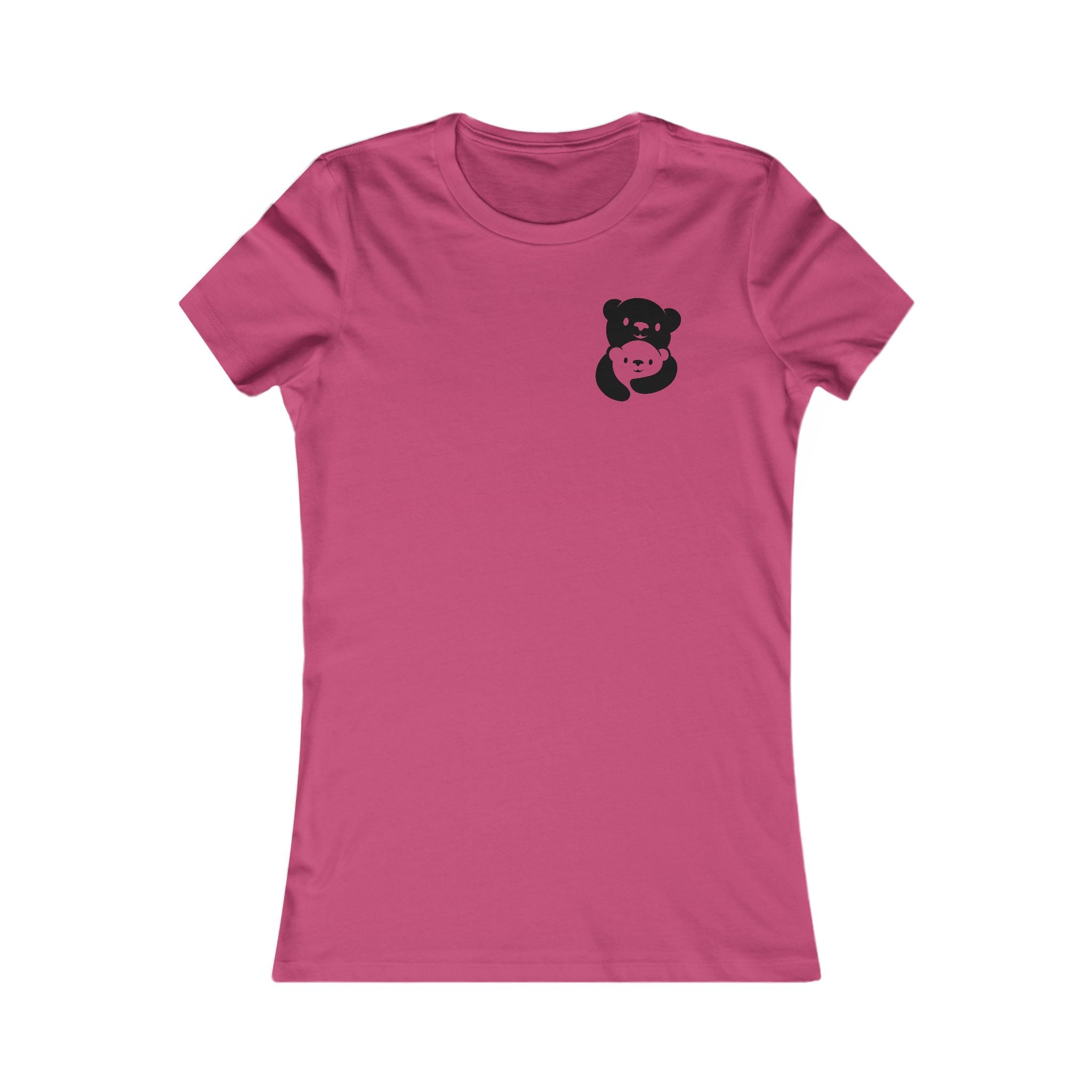 Black Bear Hug Women's Tee | Fitted Favorite Tee for Moms