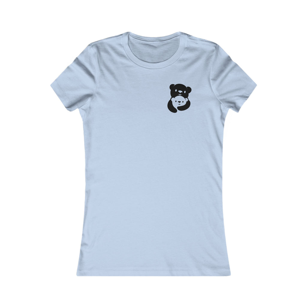 Black Bear Hug Women's Tee | Fitted Favorite Tee for Moms