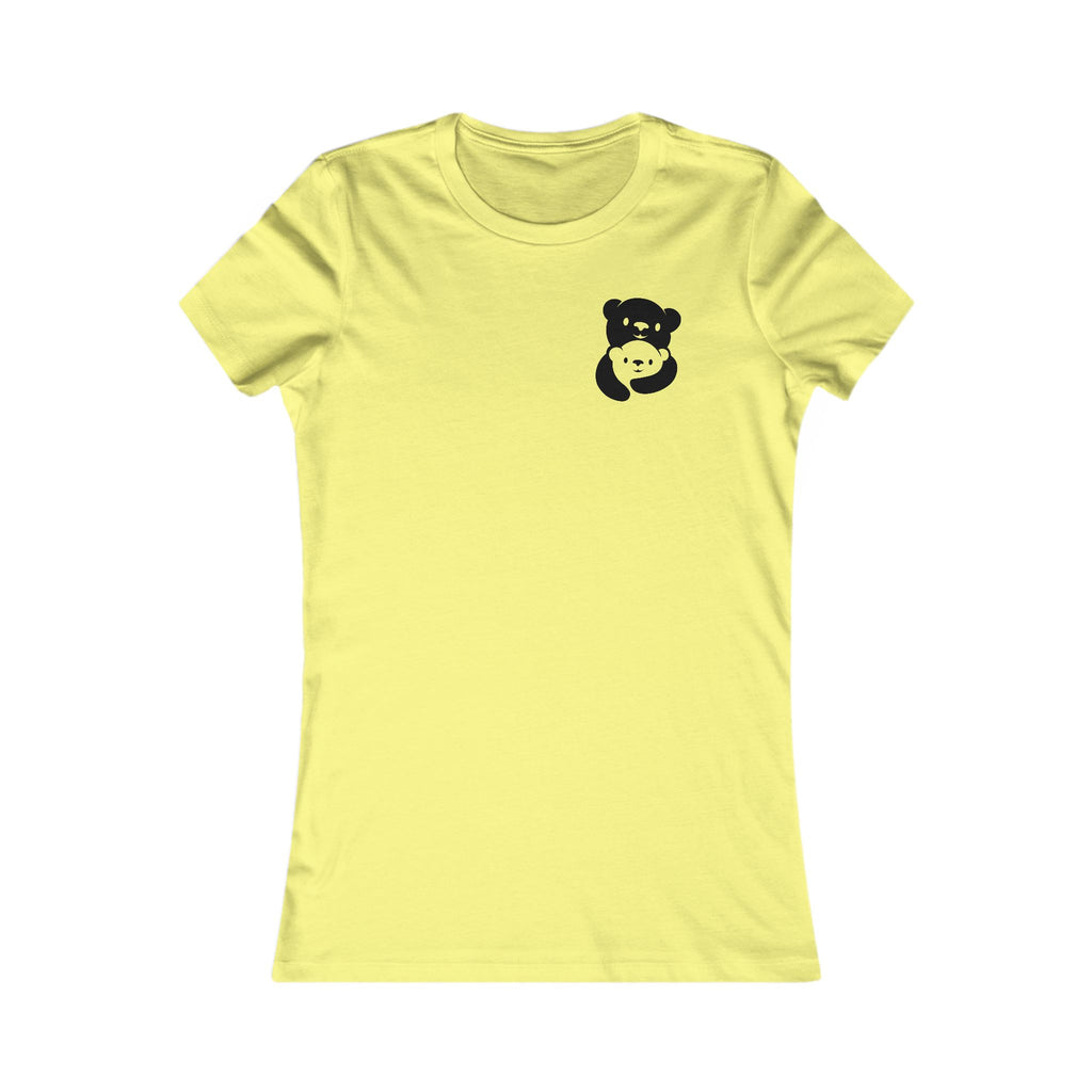 Black Bear Hug Women's Tee | Fitted Favorite Tee for Moms