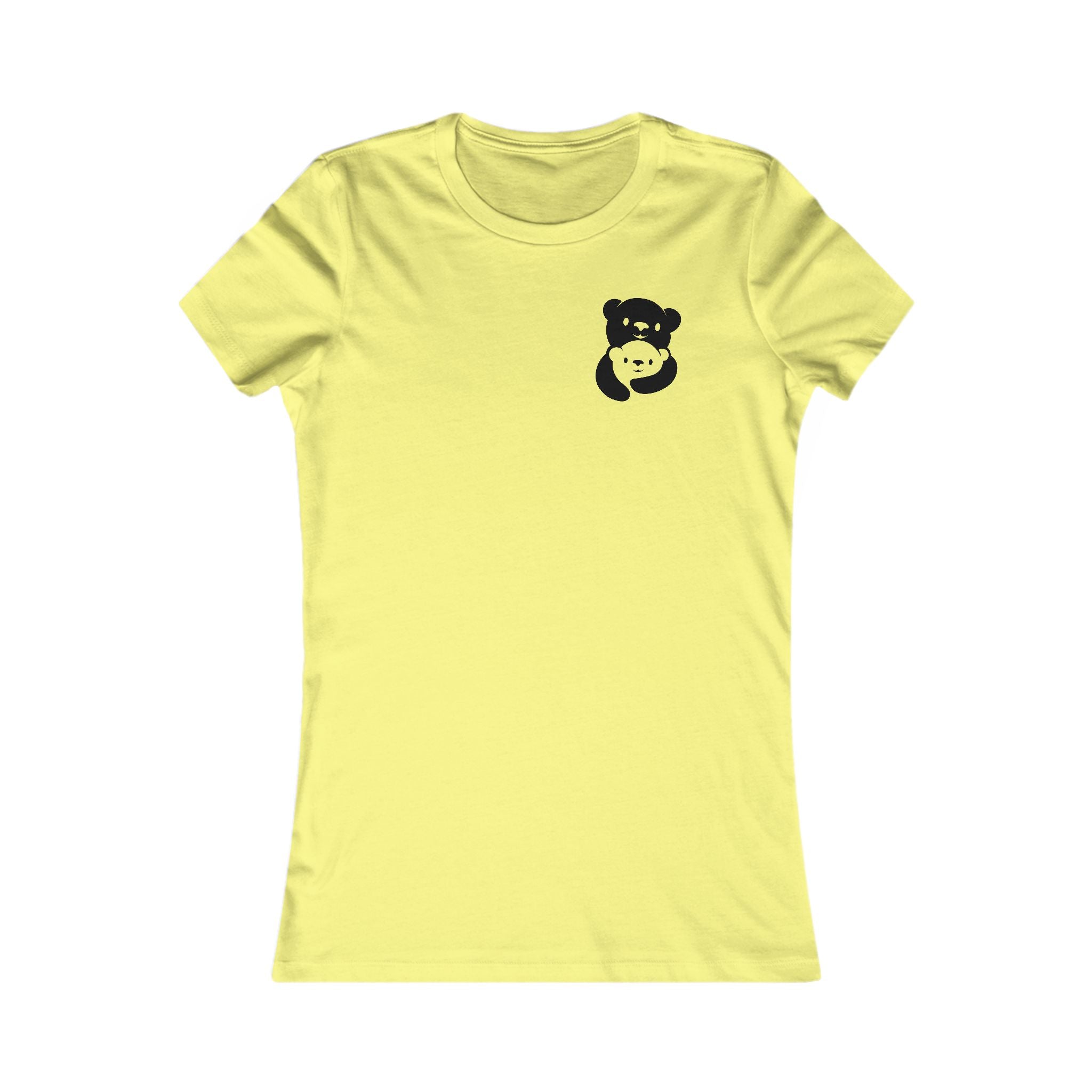 Black Bear Hug Women's Tee | Fitted Favorite Tee for Moms