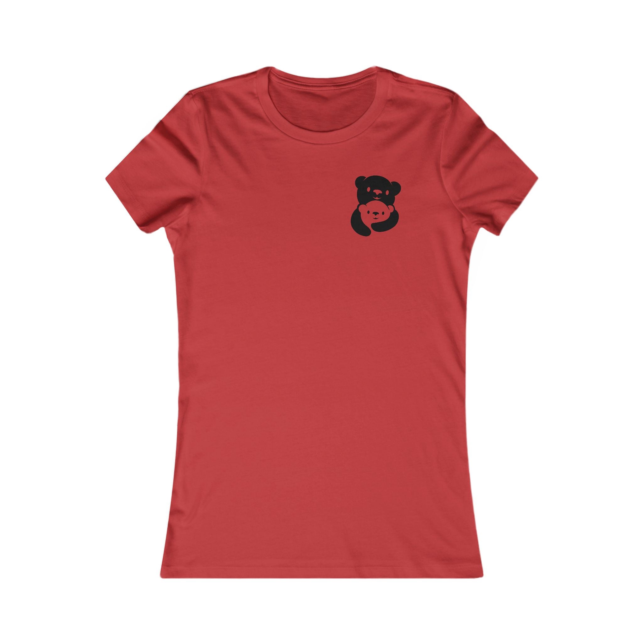Black Bear Hug Women's Tee | Fitted Favorite Tee for Moms