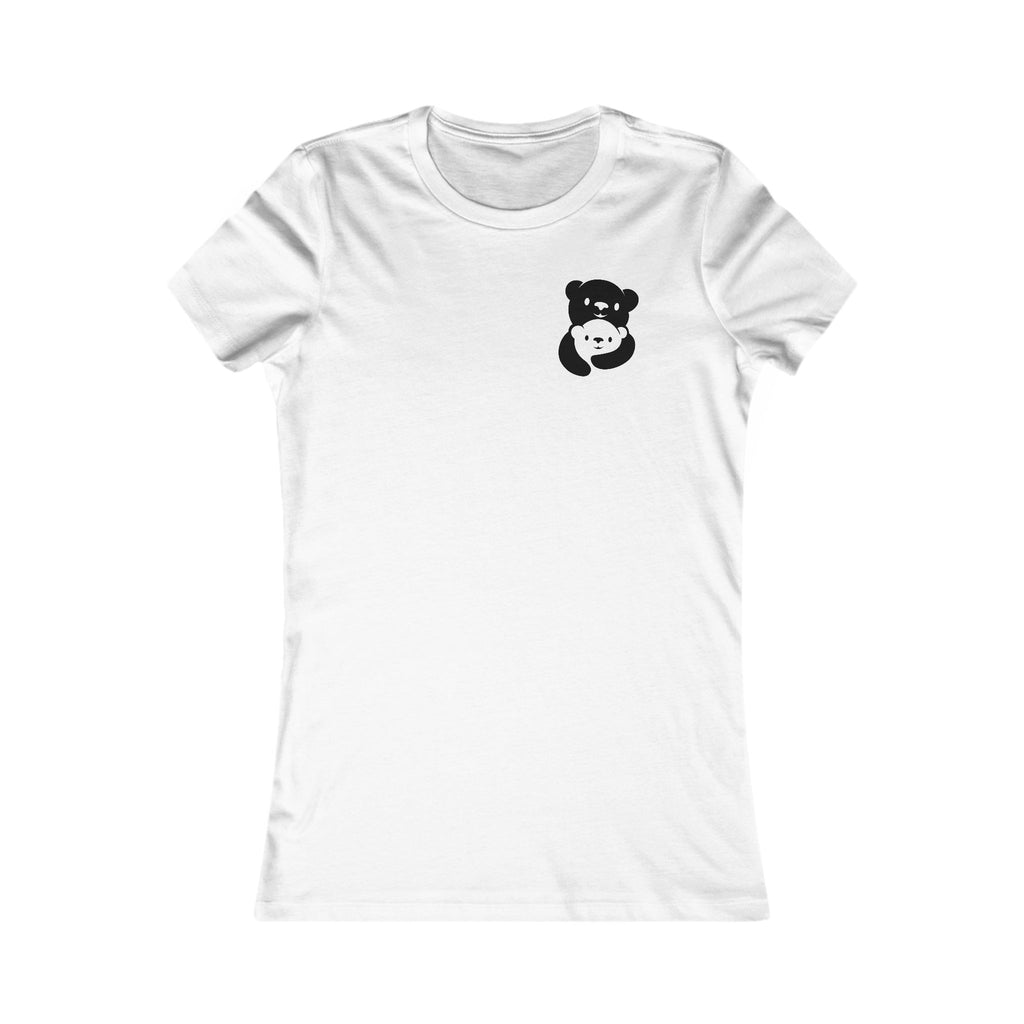 Black Bear Hug Women's Tee | Fitted Favorite Tee for Moms