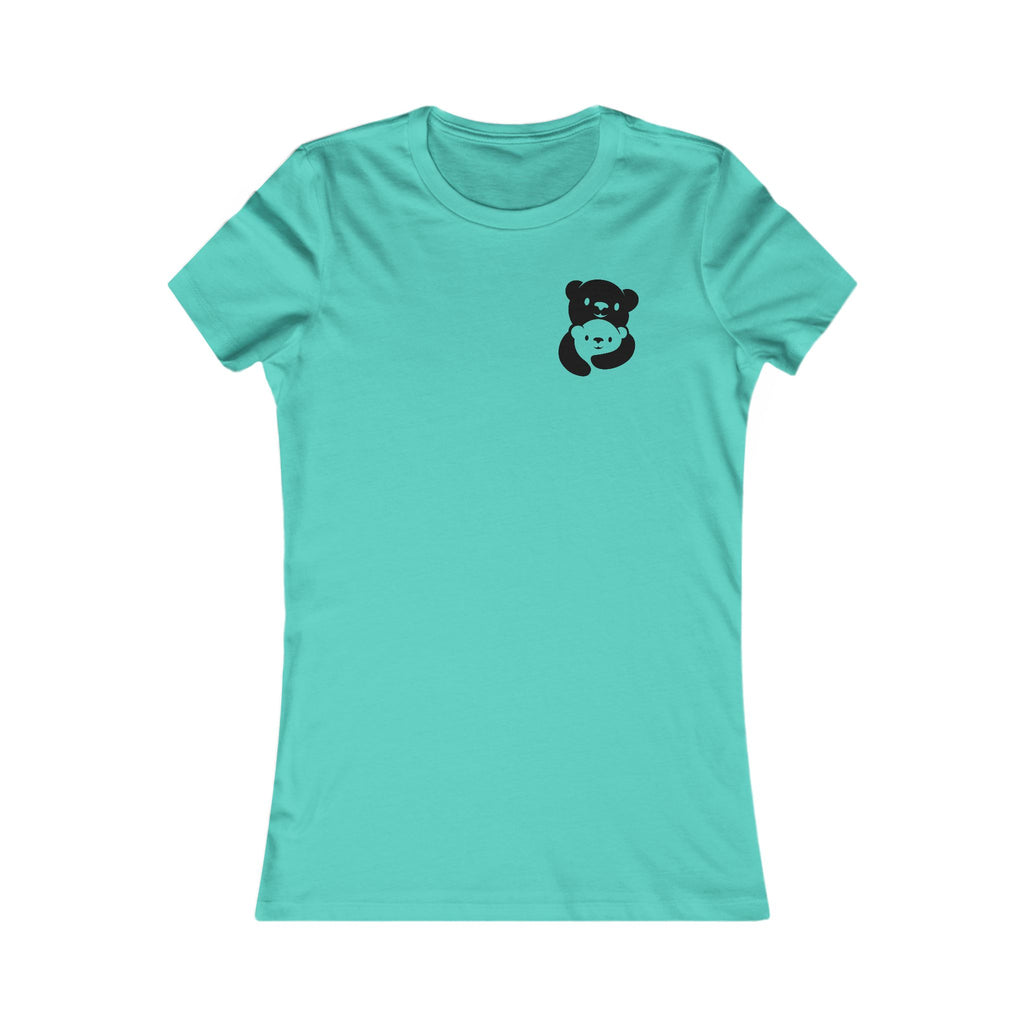 Black Bear Hug Women's Tee | Fitted Favorite Tee for Moms