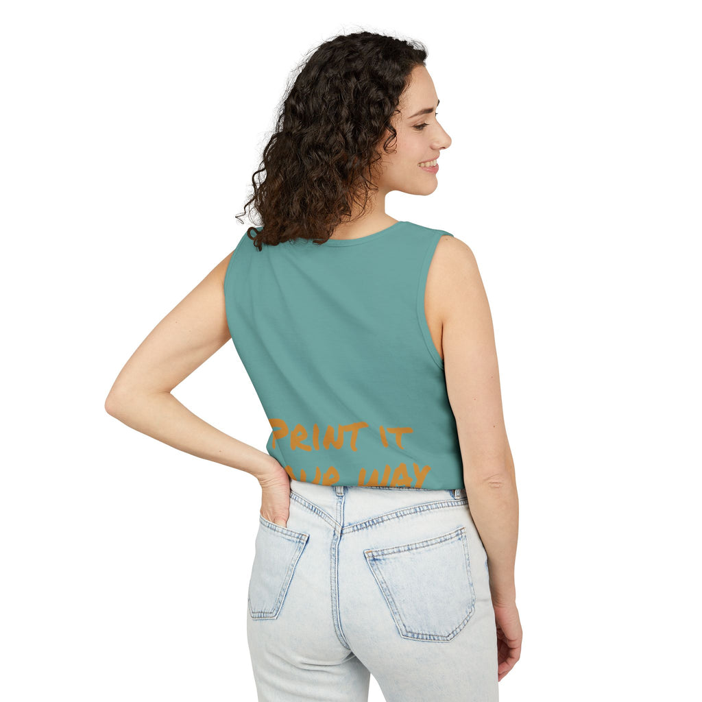 Gold Bear Unisex Tank Top | Premium Heavyweight Garment-Dyed