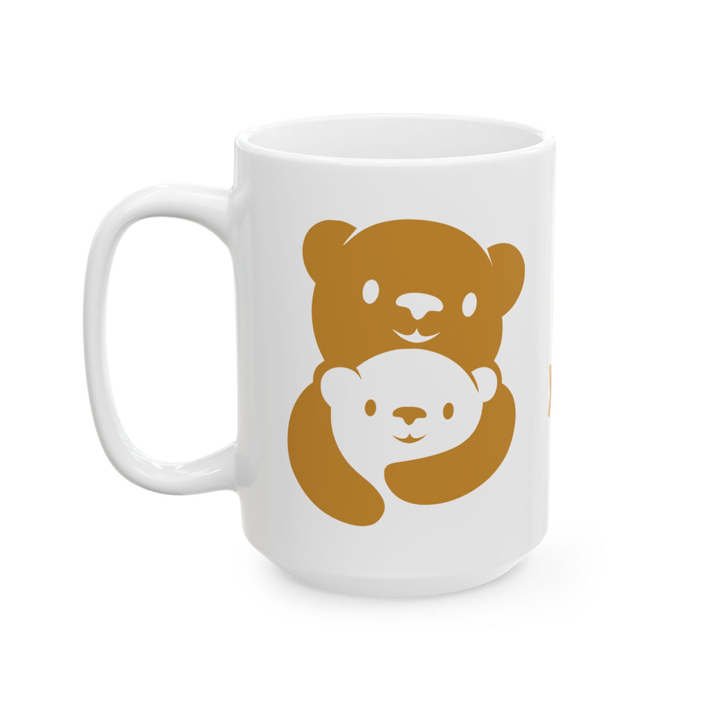 Gold Bear Hug Ceramic Mug | Premium 11oz & 15oz Coffee Mug