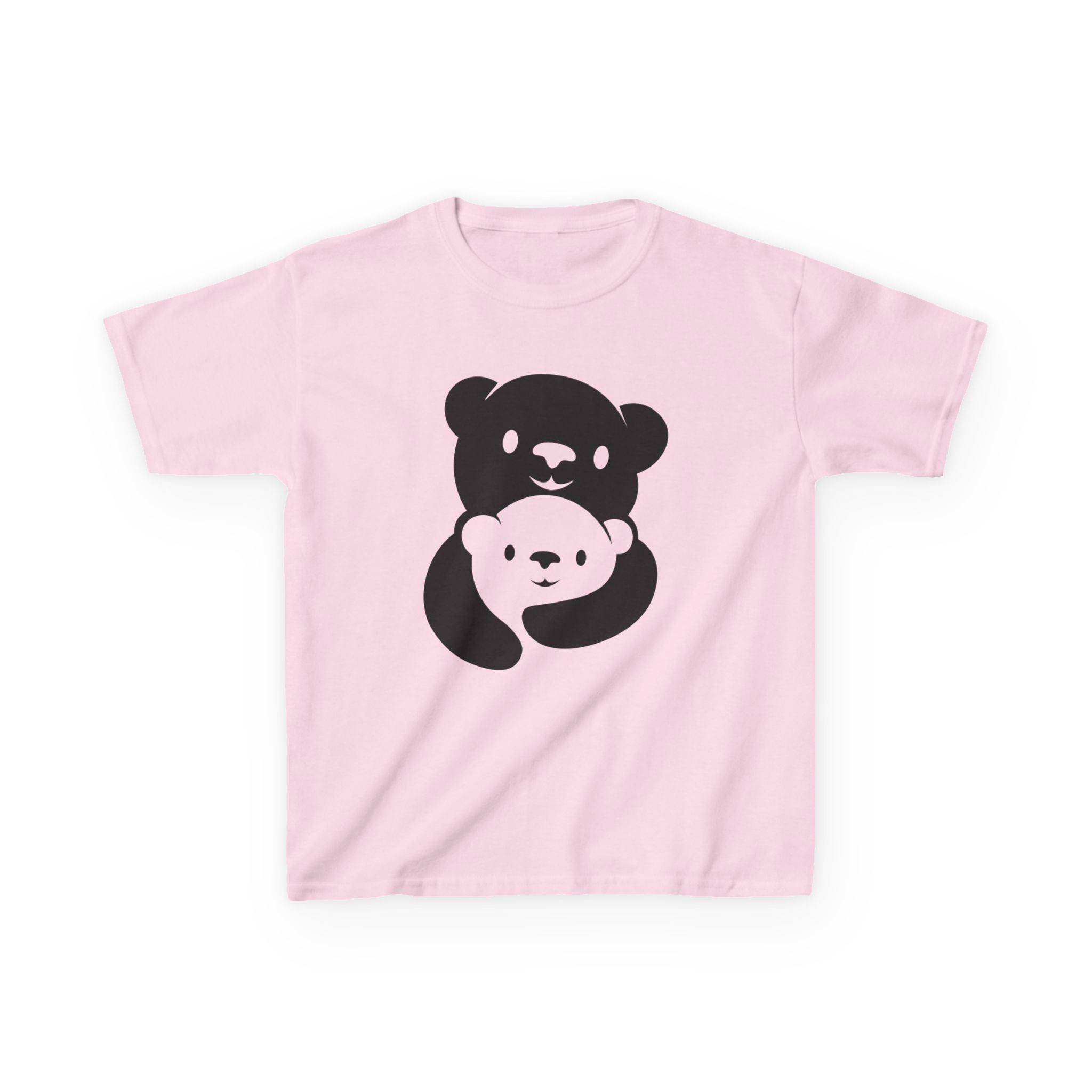 Black Bear Hug Kids T-Shirt | Heavy Cotton Youth Tee