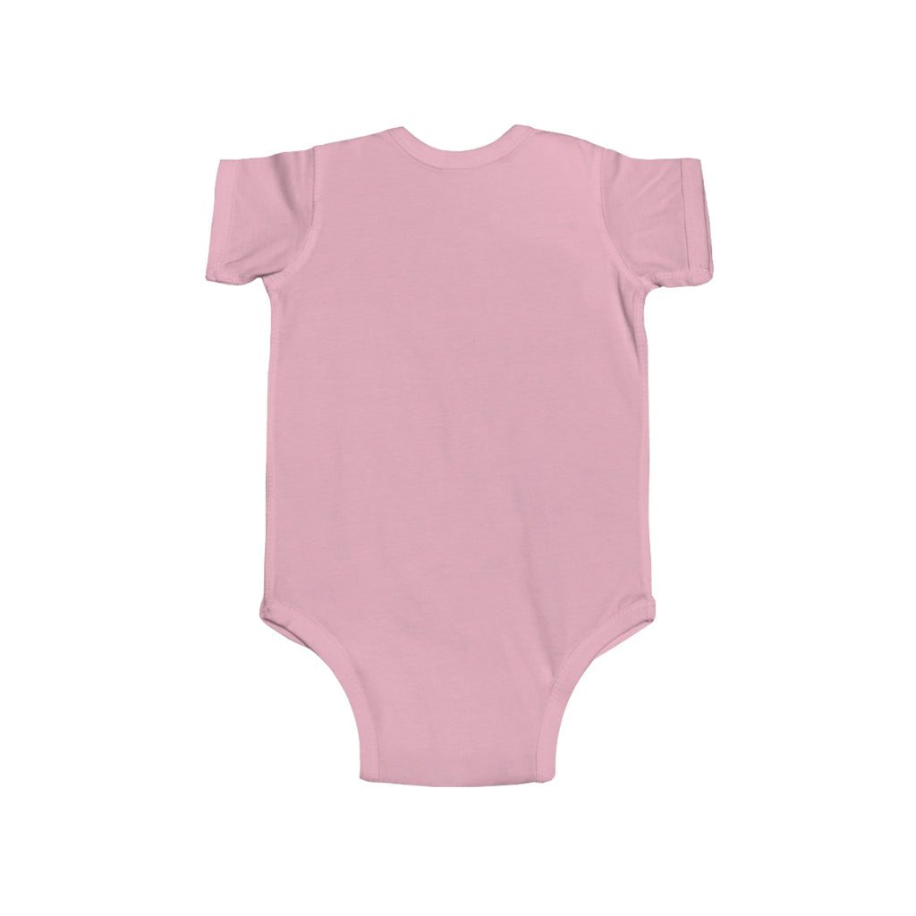 Purple Bear Hug Infant Bodysuit | Bold Soft Cotton Baby Onesie