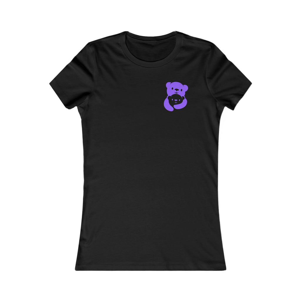Purple Bear Hug Women's Tee | Fitted Favorite Tee for Moms