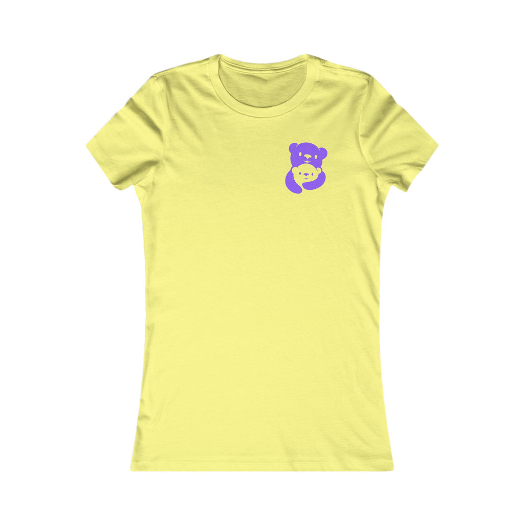 Purple Bear Hug Women's Tee | Fitted Favorite Tee for Moms