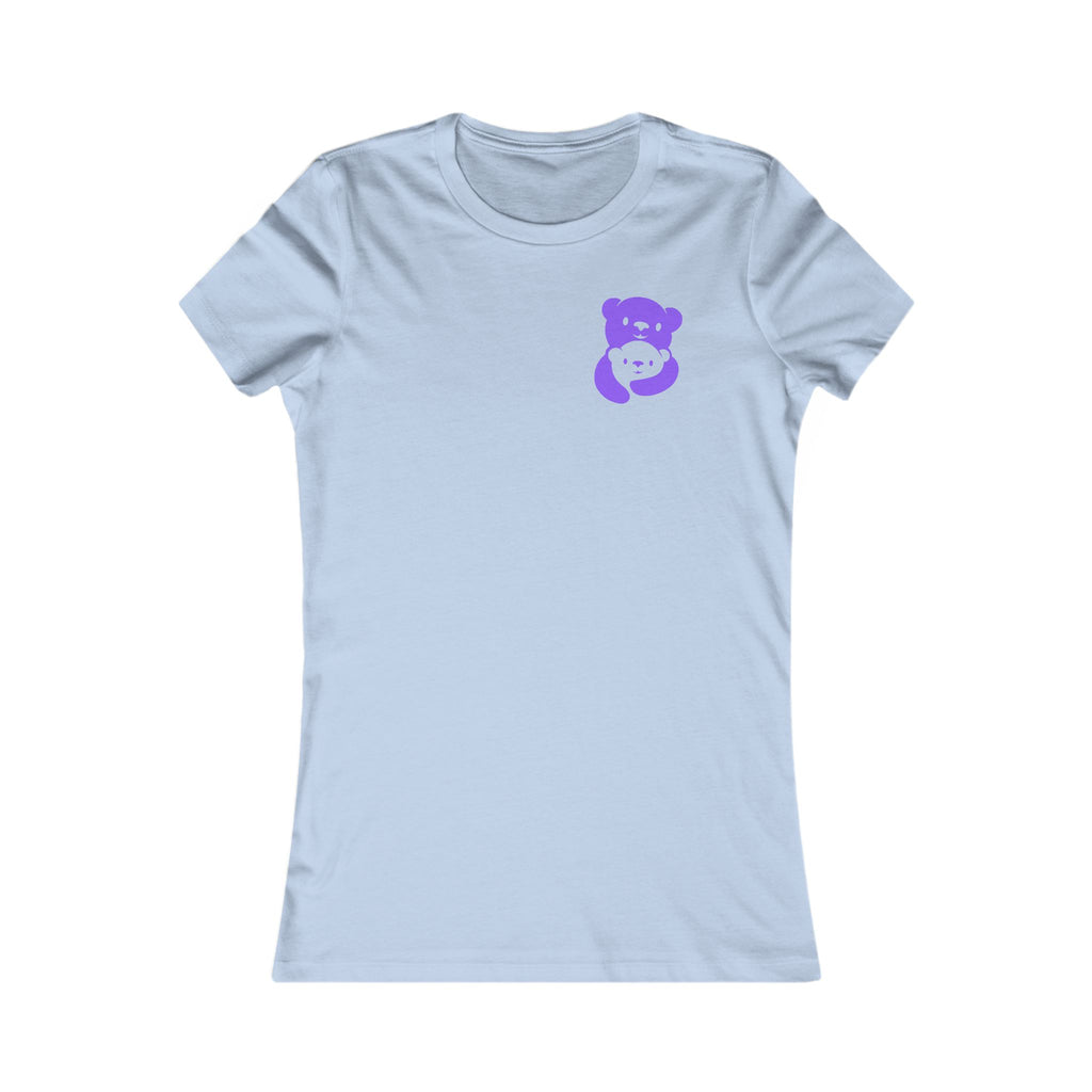 Purple Bear Hug Women's Tee | Fitted Favorite Tee for Moms