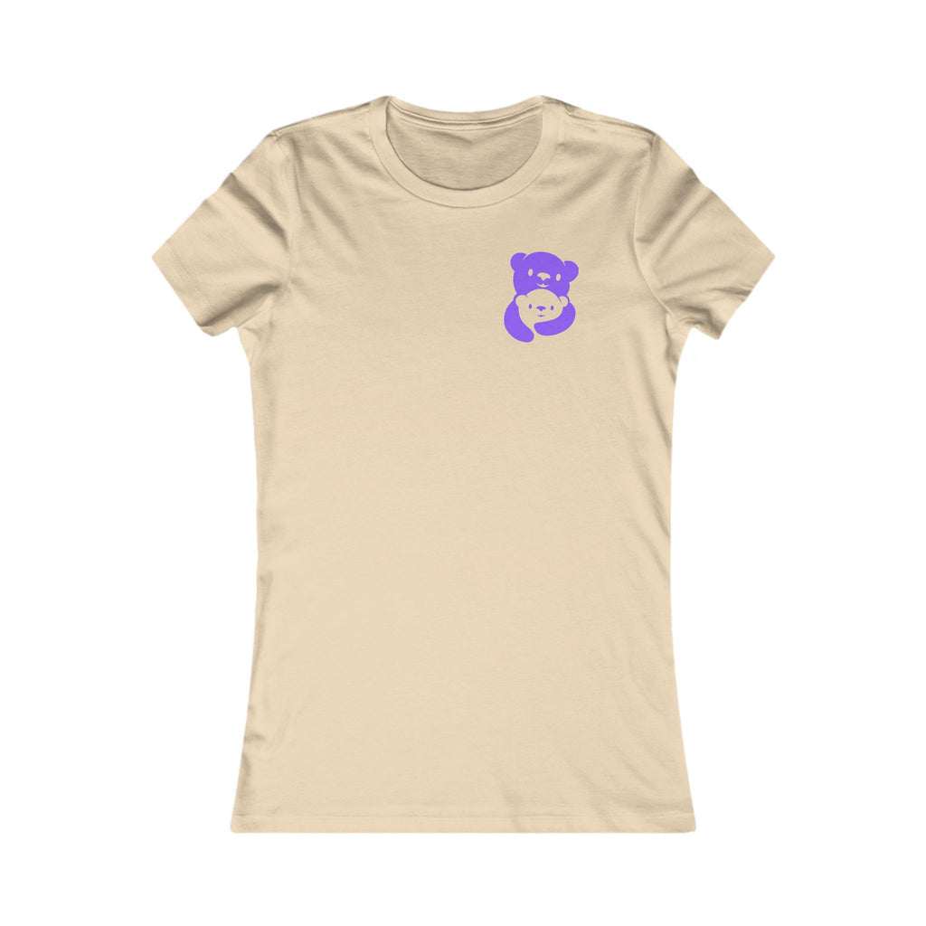 Purple Bear Hug Women's Tee | Fitted Favorite Tee for Moms