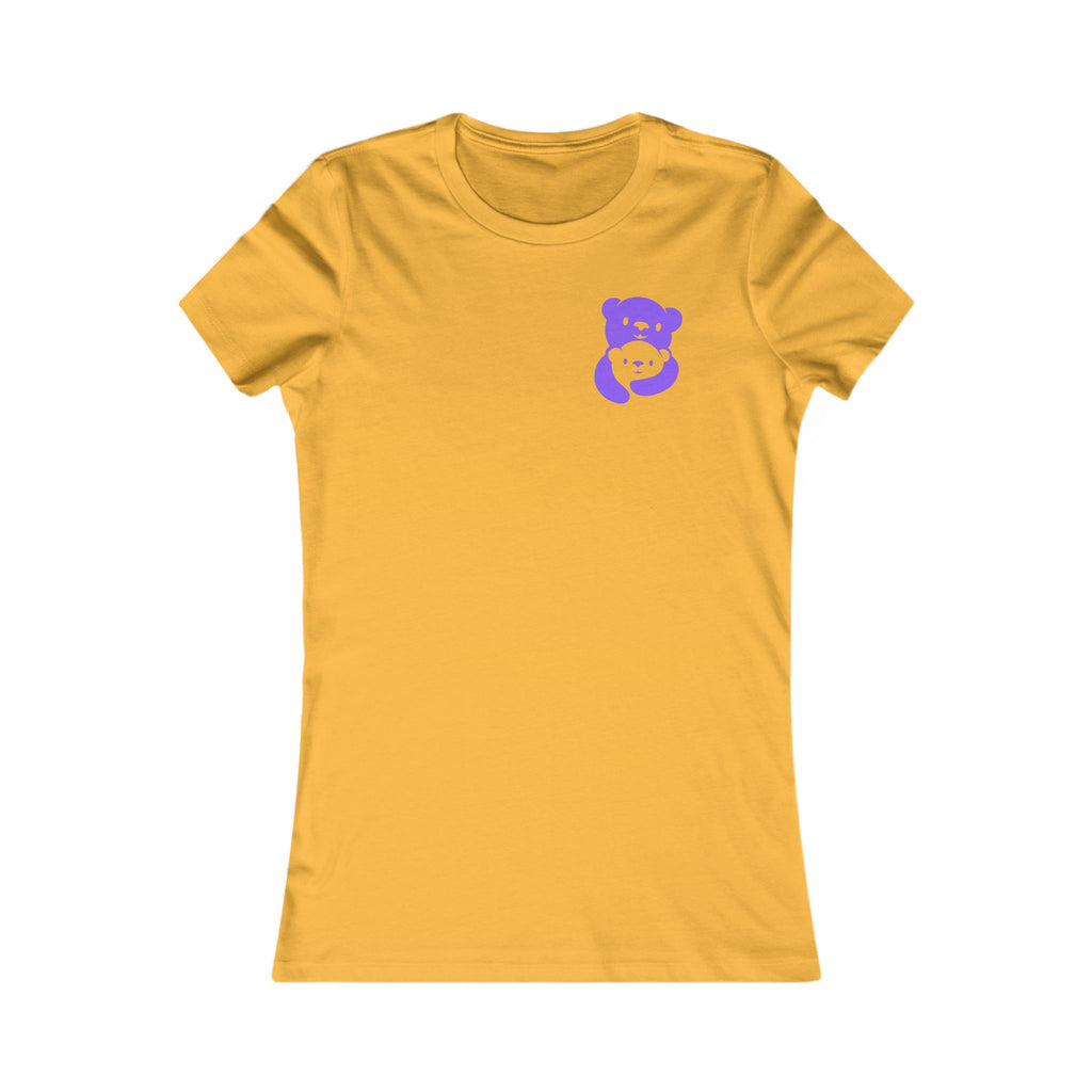 Purple Bear Hug Women's Tee | Fitted Favorite Tee for Moms