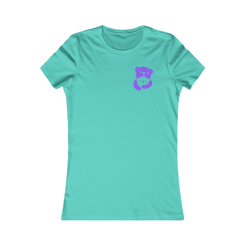 Purple Bear Hug Women's Tee | Fitted Favorite Tee for Moms
