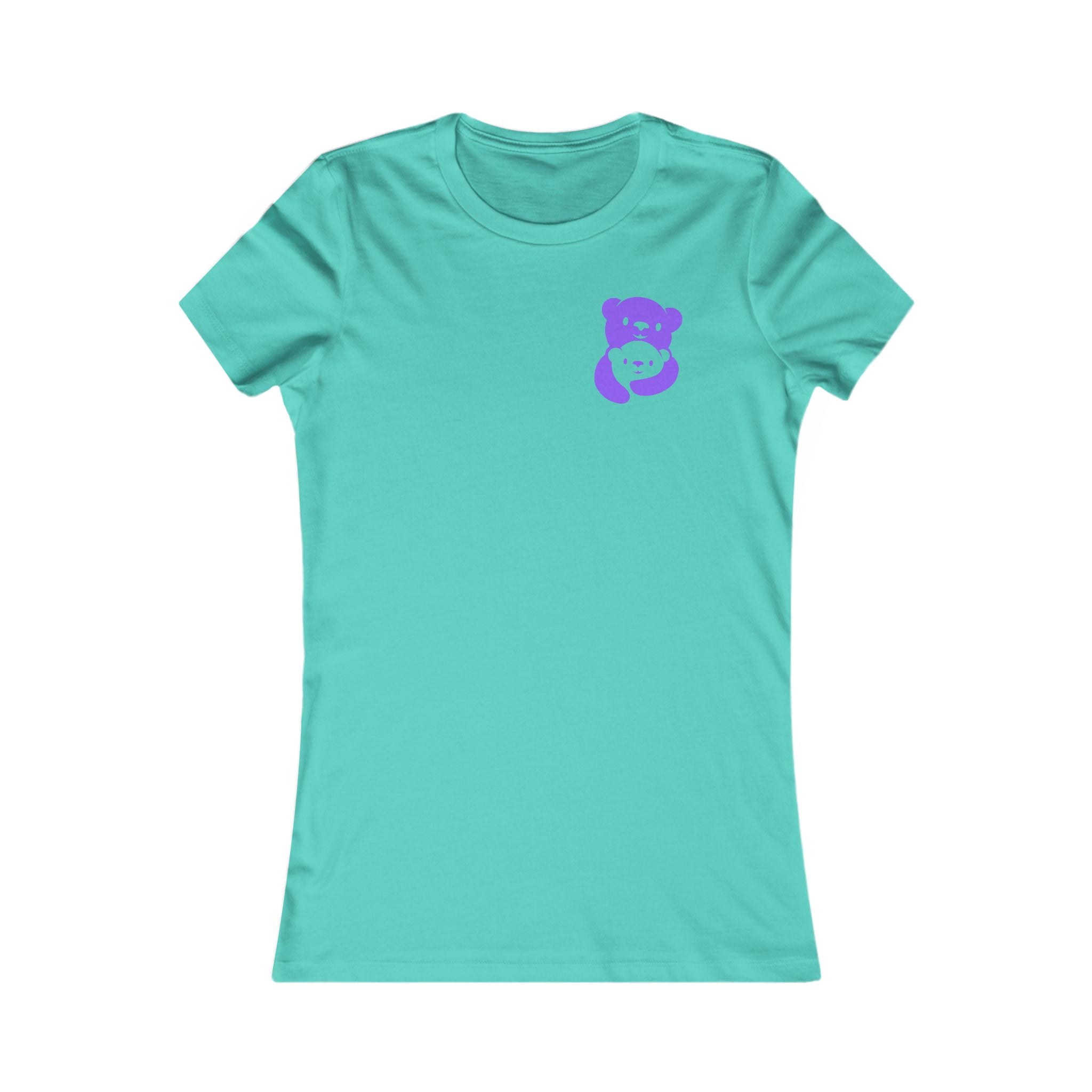 Purple Bear Hug Women's Tee | Fitted Favorite Tee for Moms