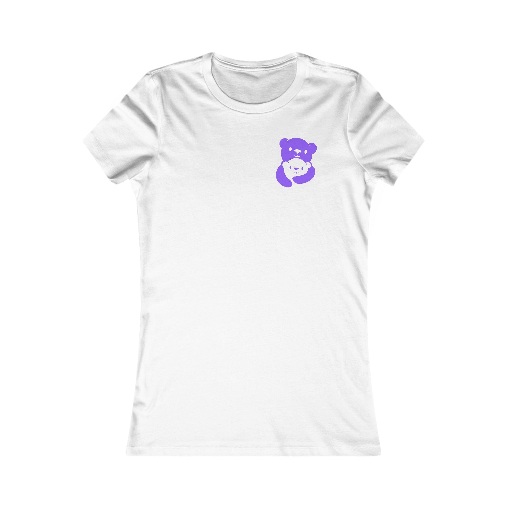 Purple Bear Hug Women's Tee | Fitted Favorite Tee for Moms