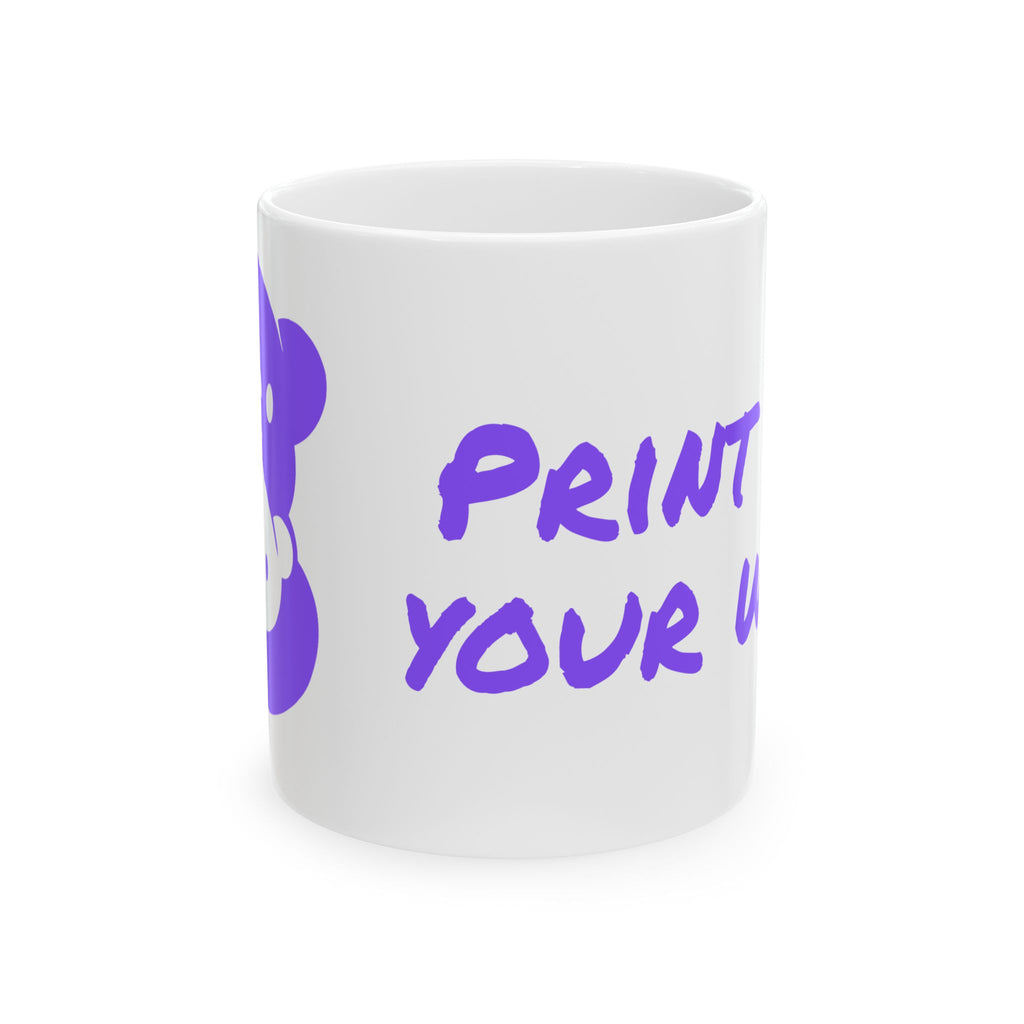 Purple Bear Hug Ceramic Mug | Bold 11oz & 15oz Coffee Mug