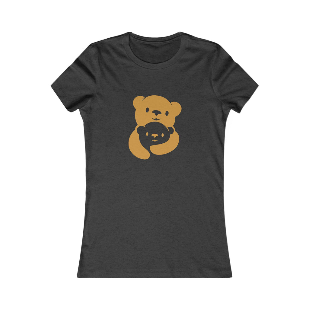 Gold Bear Hug Women's Tee | Fitted Favorite Tee for Moms