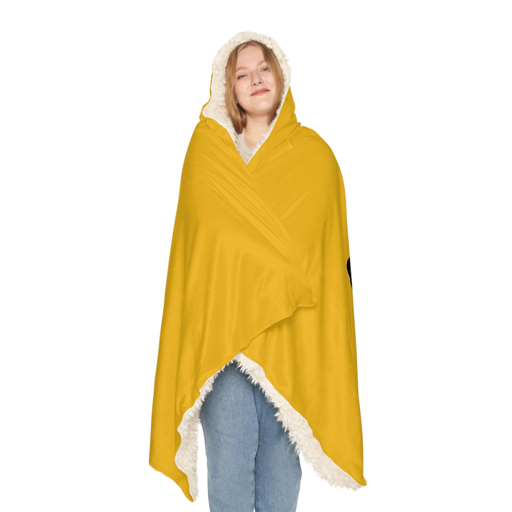 Black Bear Hug Snuggle Blanket | Yellow Sunny Cozy Fleece Throw