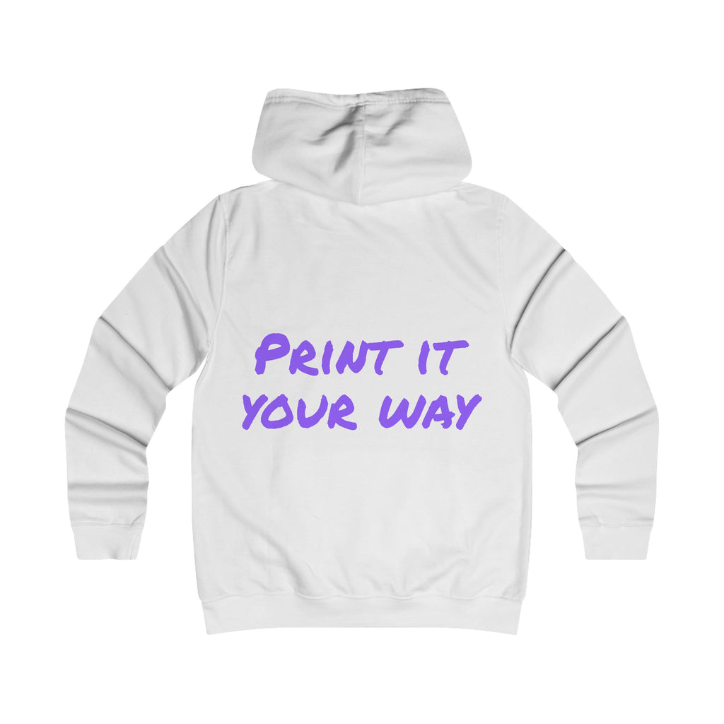 Purple Bear Hug Women's Hoodie | Fitted College Hoodie for Moms