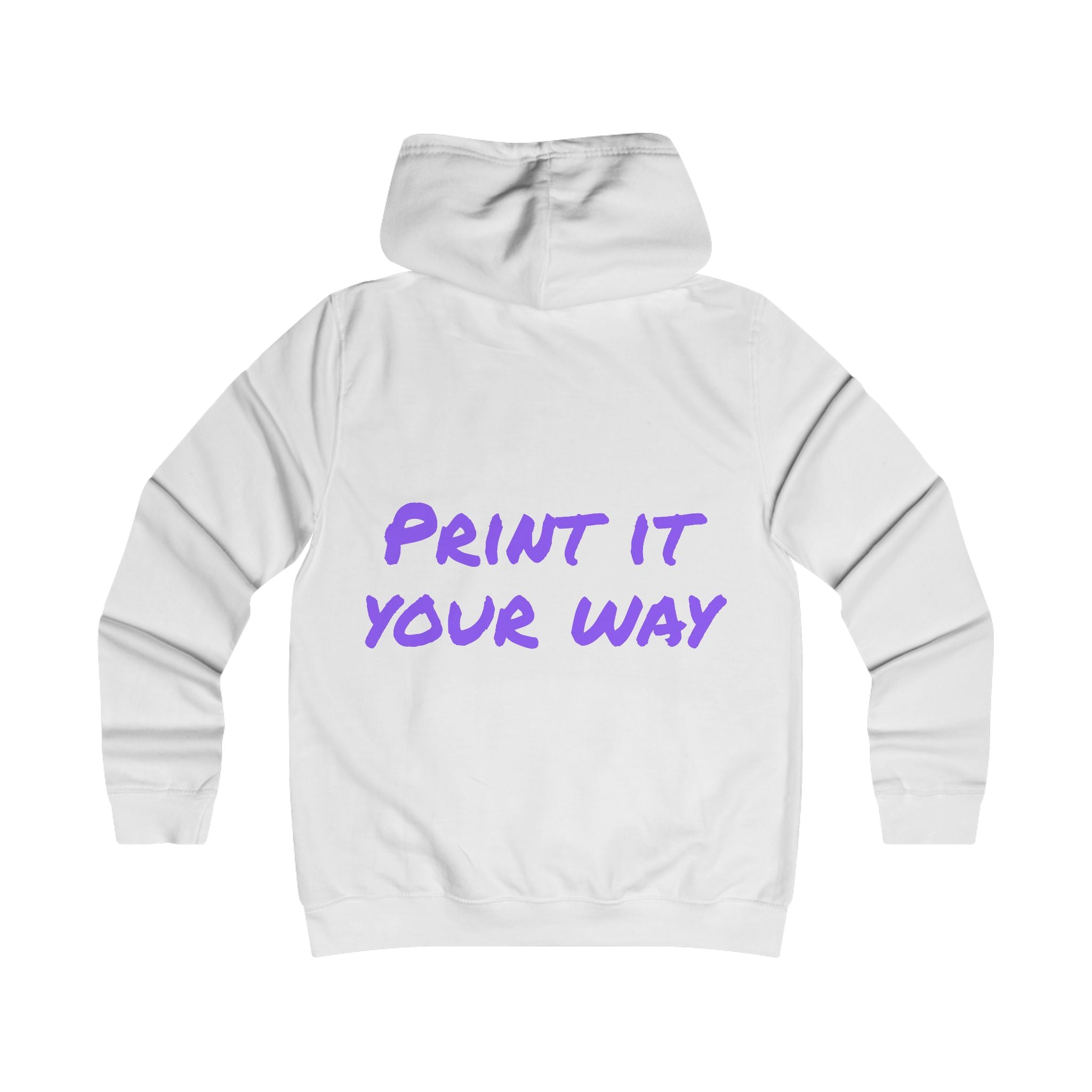 Purple Bear Hug Women's Hoodie | Fitted College Hoodie for Moms