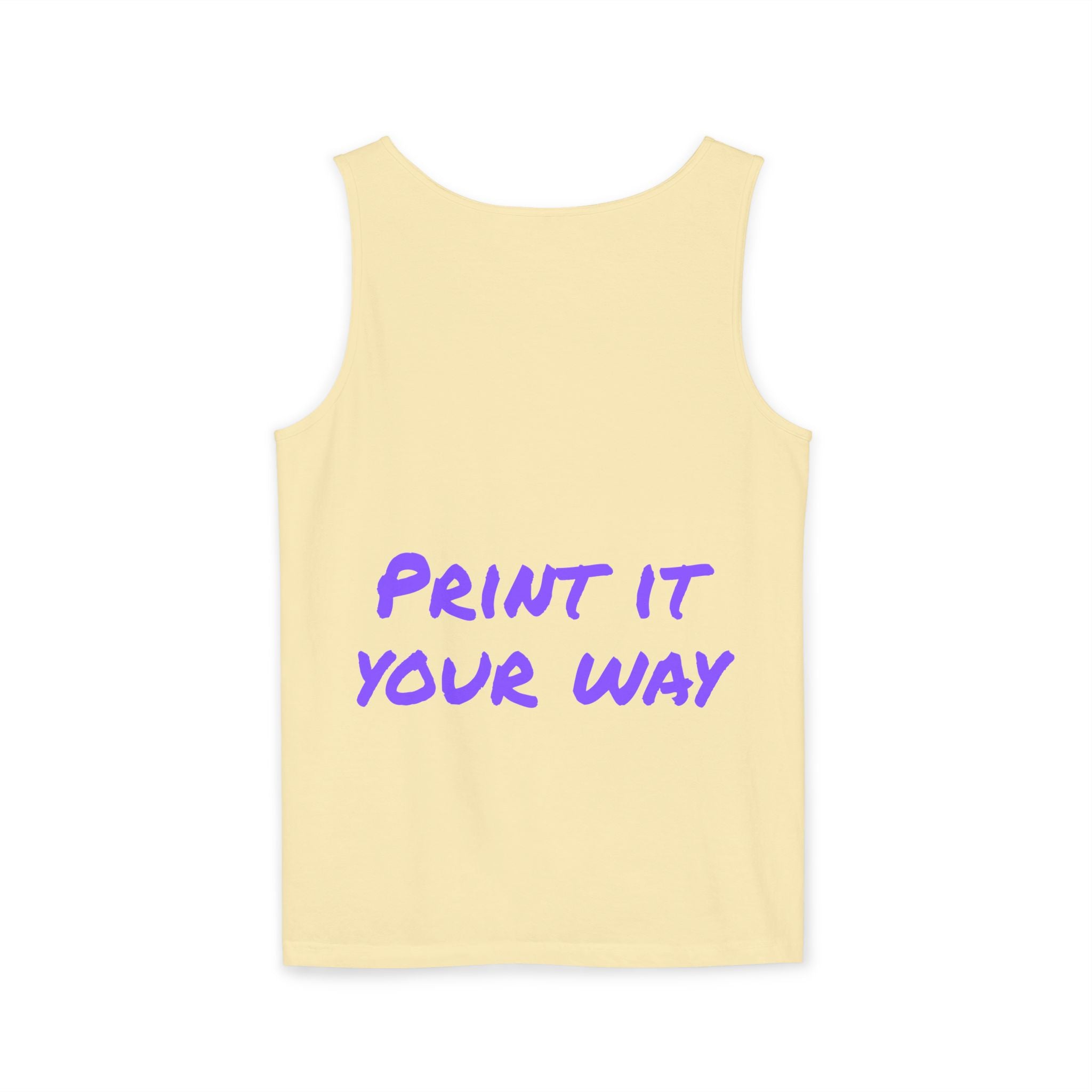 Purple Bear Hug Unisex Tank Top | Premium Heavyweight Garment-Dyed