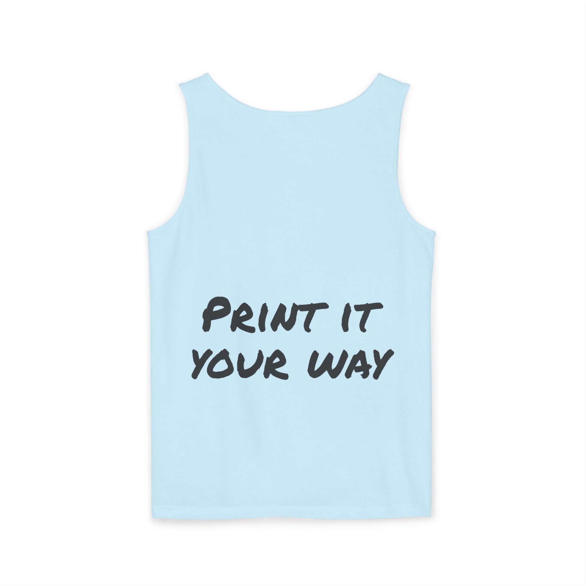 Black Bear Hug Unisex Tank Top | Premium Heavyweight Garment-Dyed