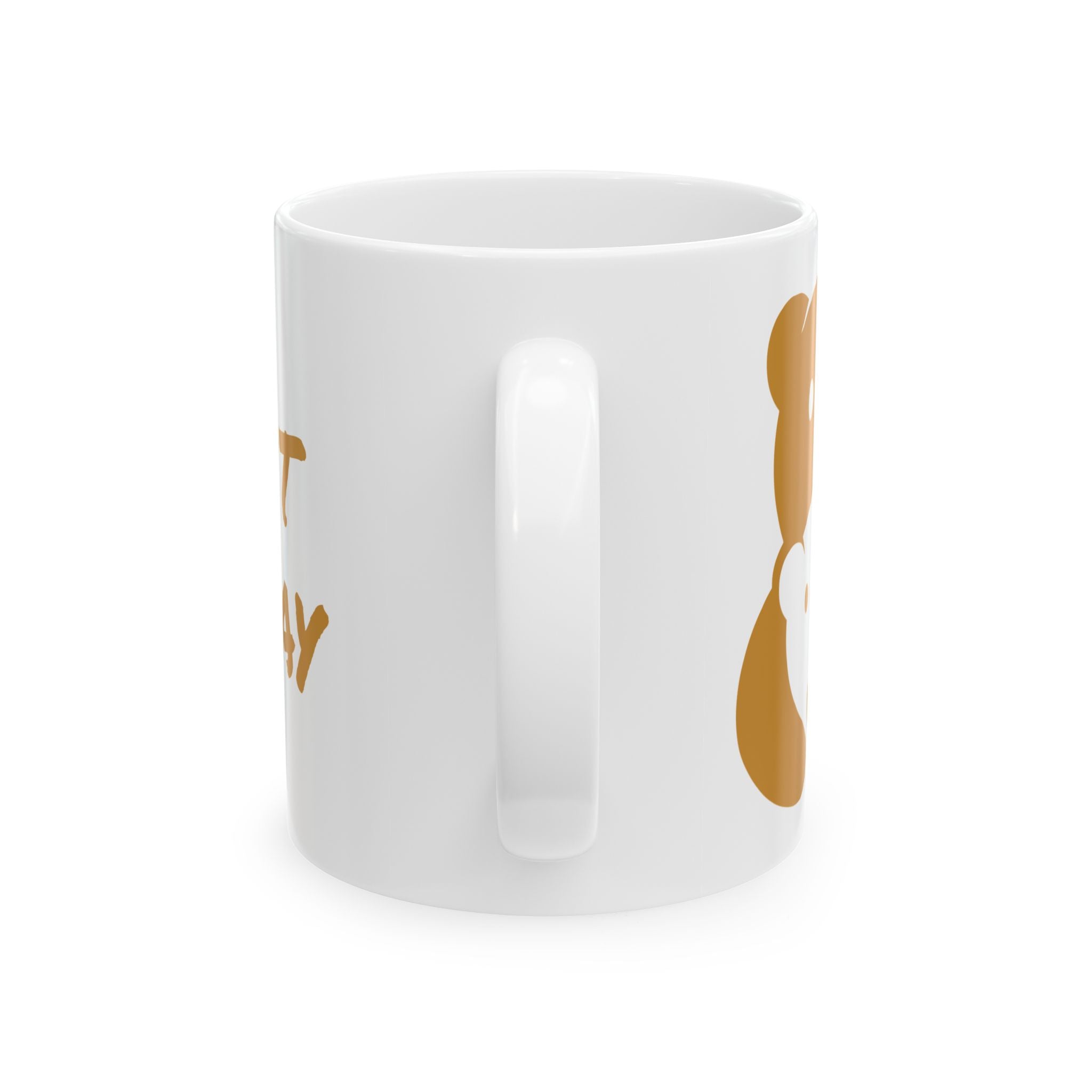 Gold Bear Hug Ceramic Mug | Premium 11oz & 15oz Coffee Mug