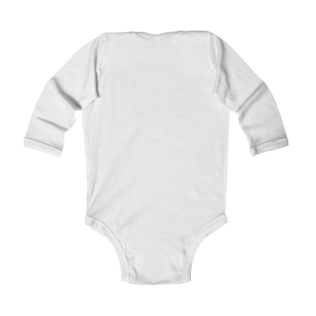 Black Bear Hug Infant Long Sleeve Bodysuit | Soft Cotton Baby Onesie