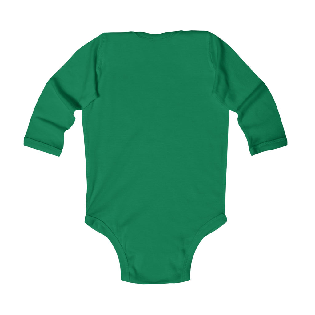 Black Bear Hug Infant Long Sleeve Bodysuit | Soft Cotton Baby Onesie
