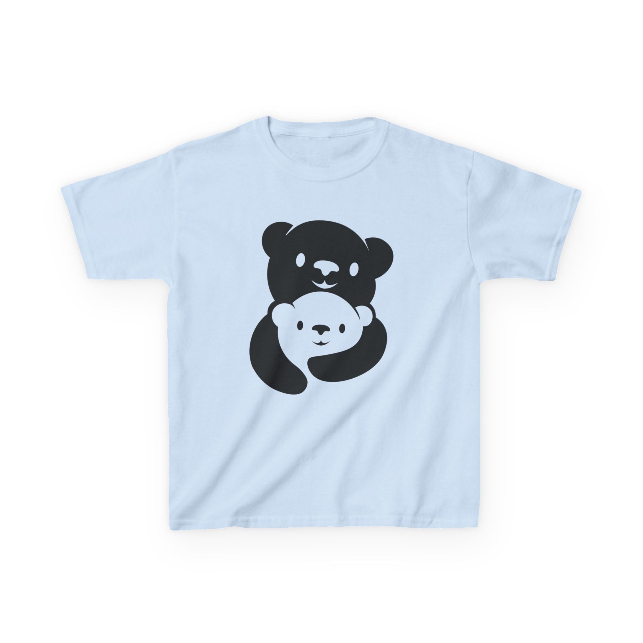 Black Bear Hug Kids T-Shirt | Heavy Cotton Youth Tee