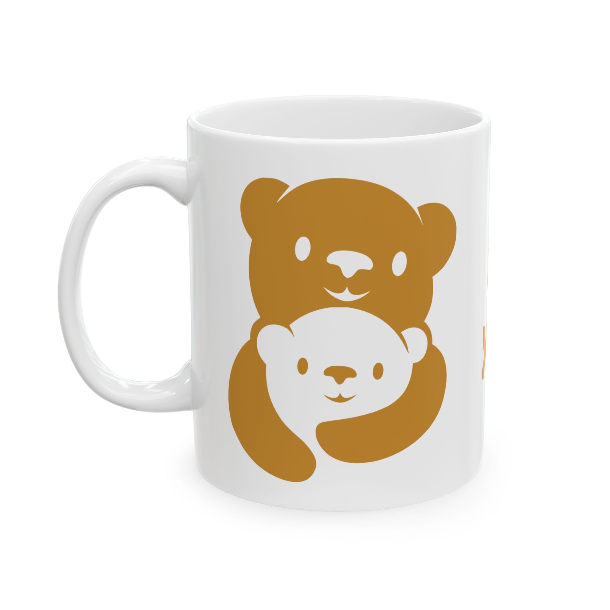 Gold Bear Hug Ceramic Mug | Premium 11oz & 15oz Coffee Mug