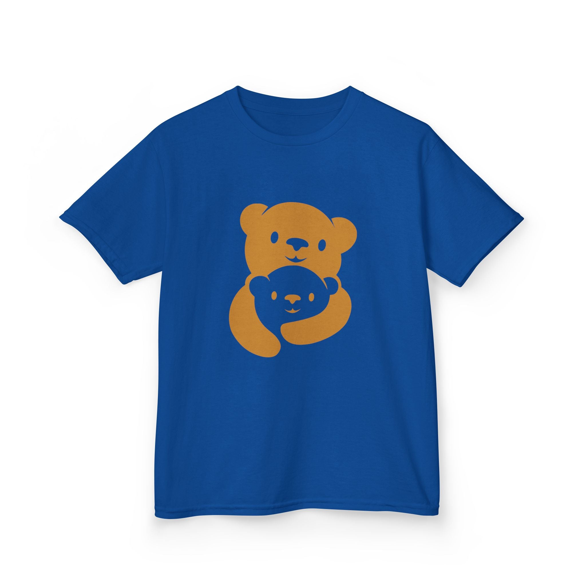 Gold Bear Hug Kids T-Shirt | Premium Heavy Cotton Youth Tee