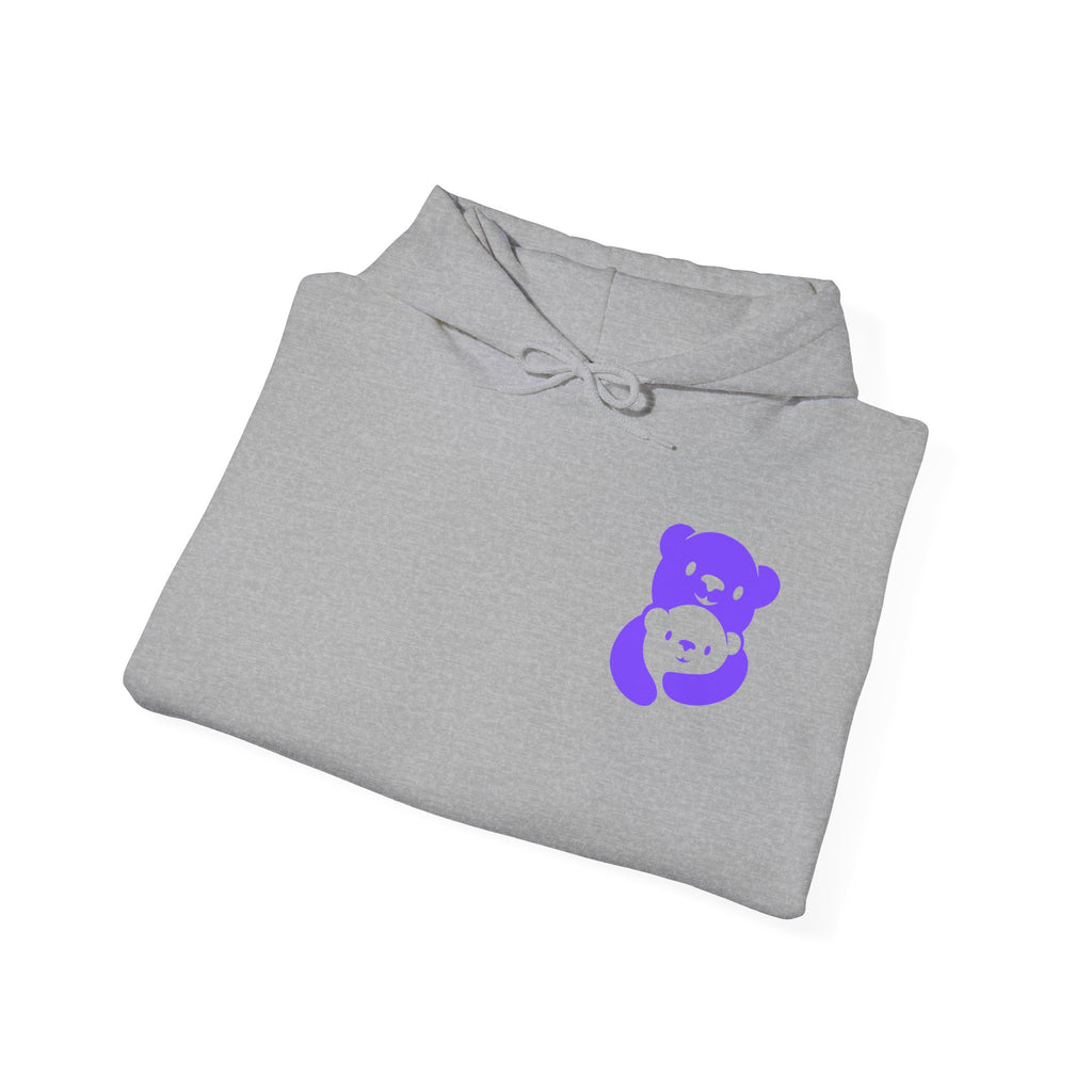 Purple Bear Hug Hoodie | Bold Family Favorite