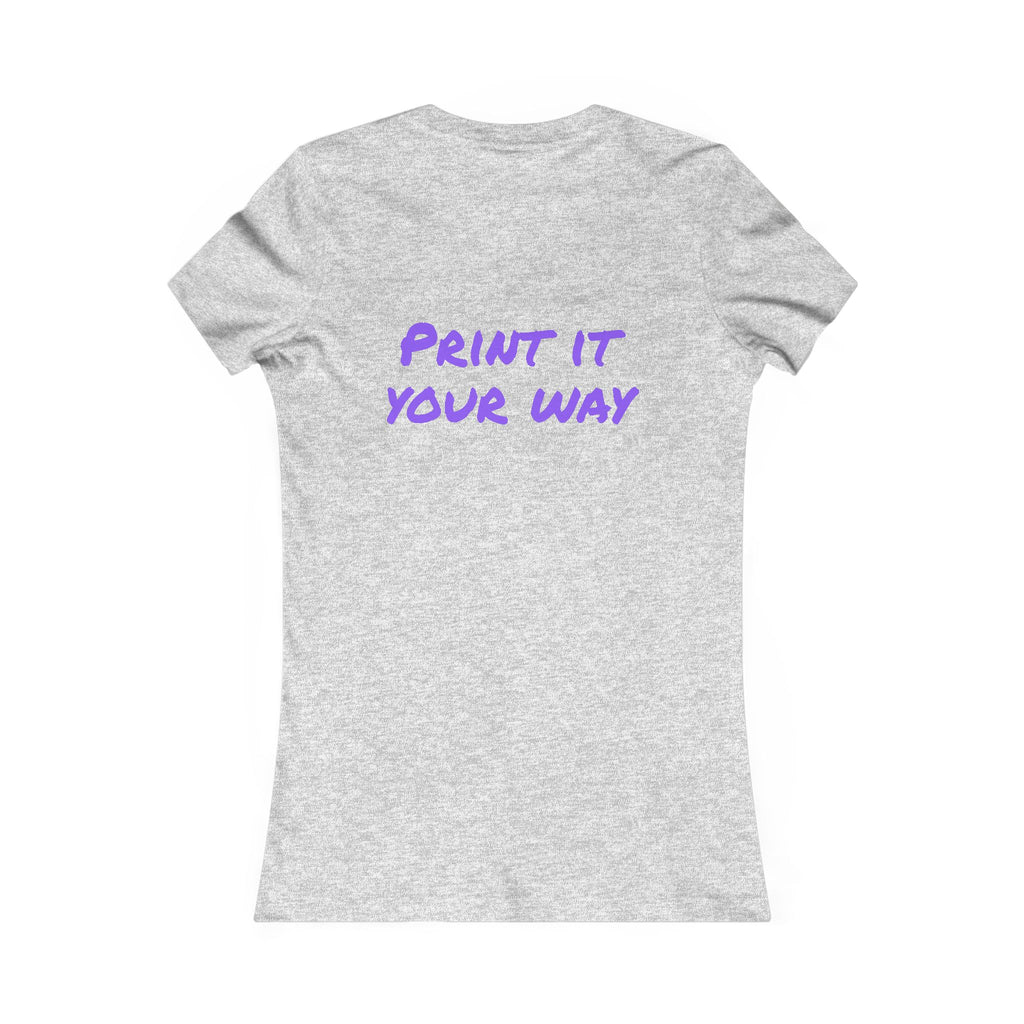 Purple Bear Hug Women's Tee | Fitted Favorite Tee for Moms