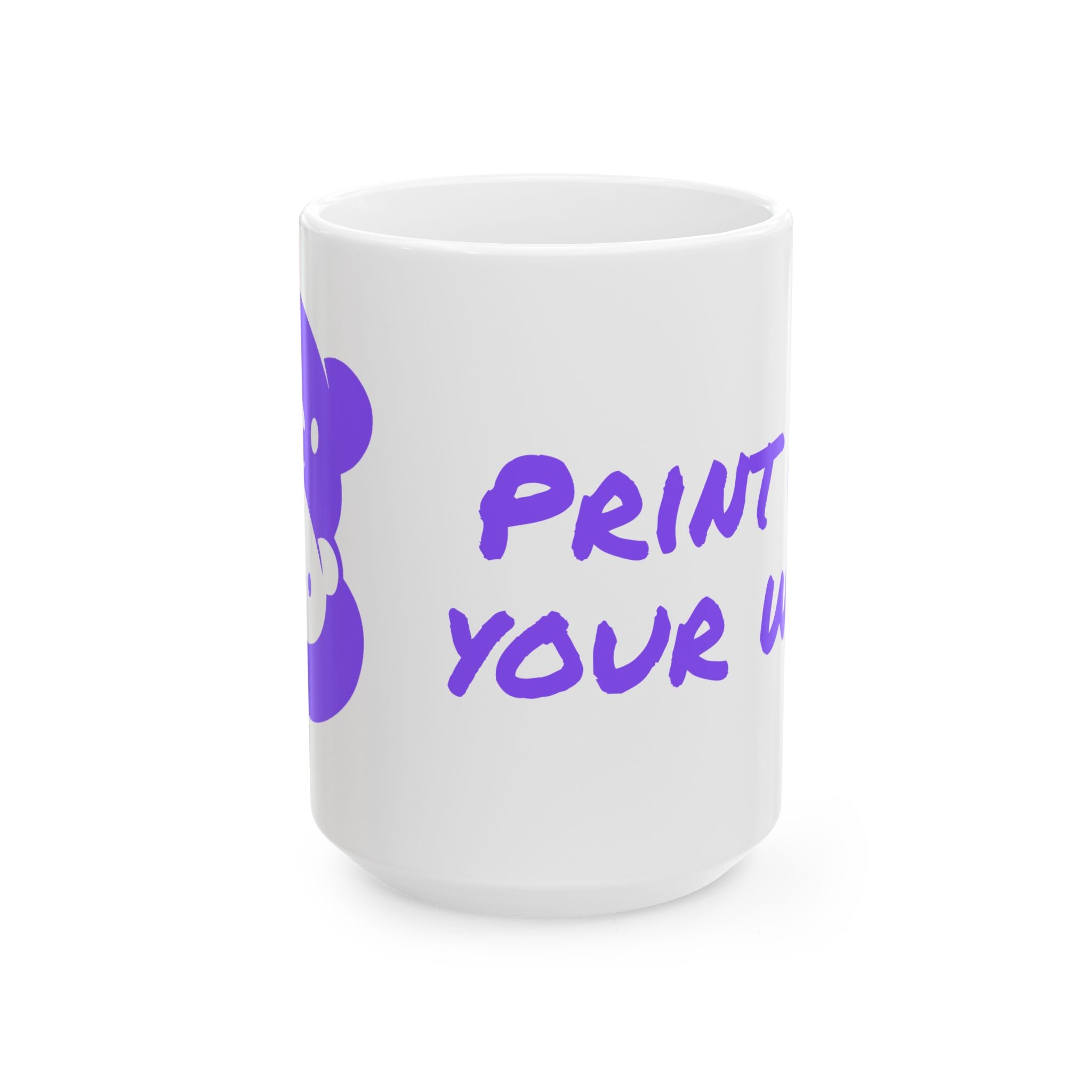 Purple Bear Hug Ceramic Mug | Bold 11oz & 15oz Coffee Mug